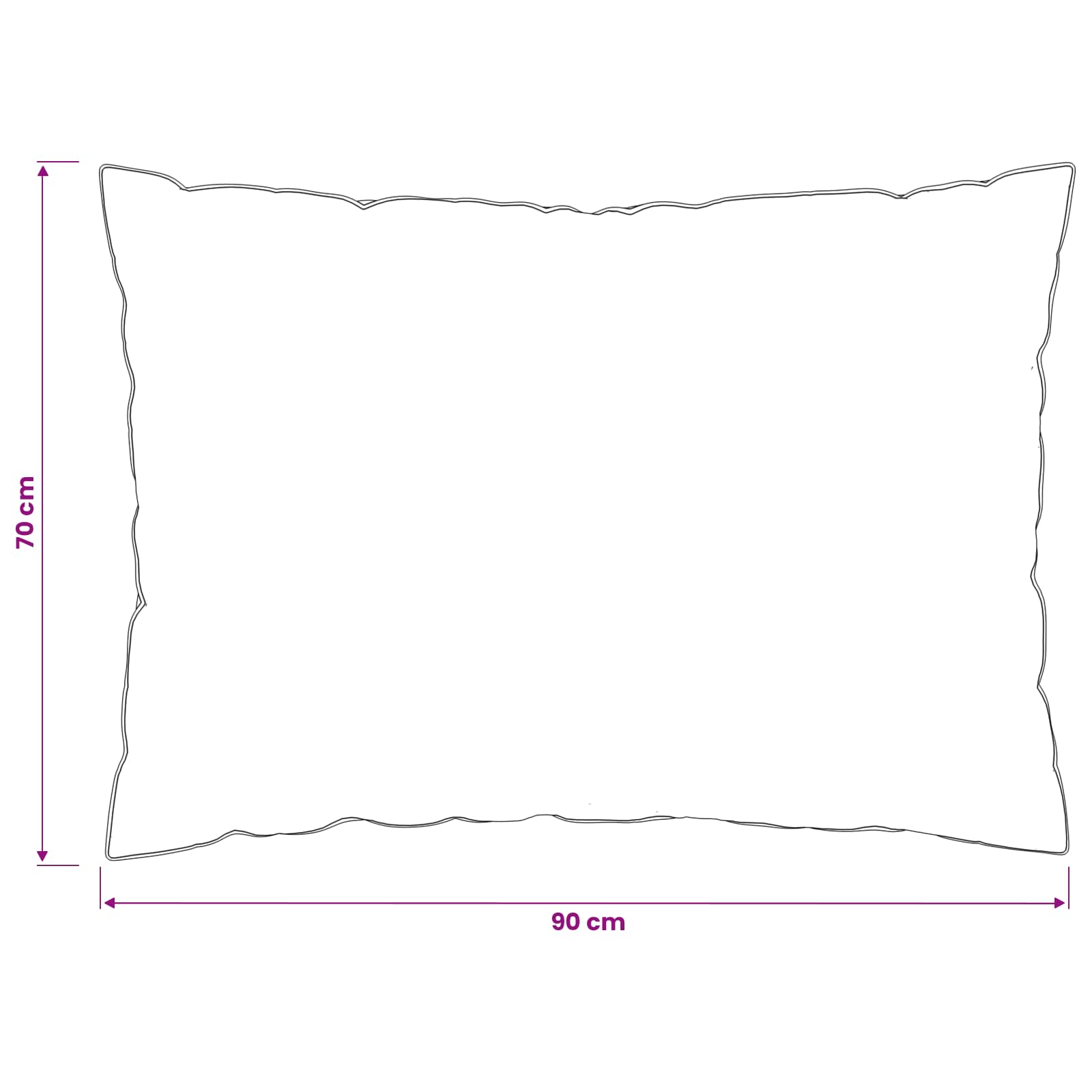 Cuscino FULDA 2 pz 70 x 90 cm 100% piuma d’oca e piumino Bianco
