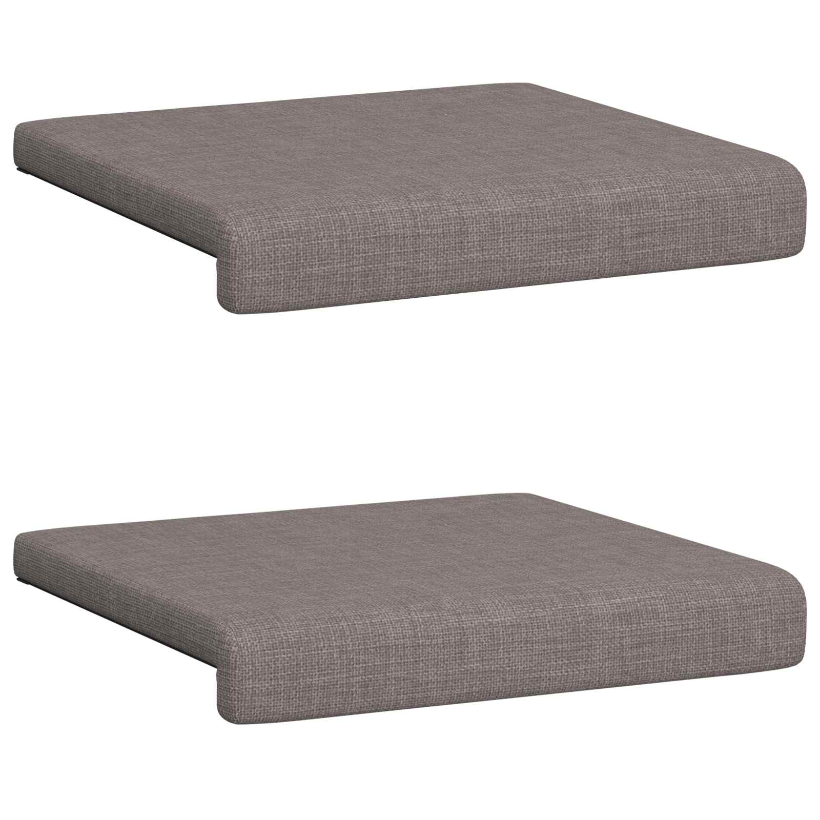 Cuscino per panchina 2 pz Tessuto Tortora Profondità 35 cm