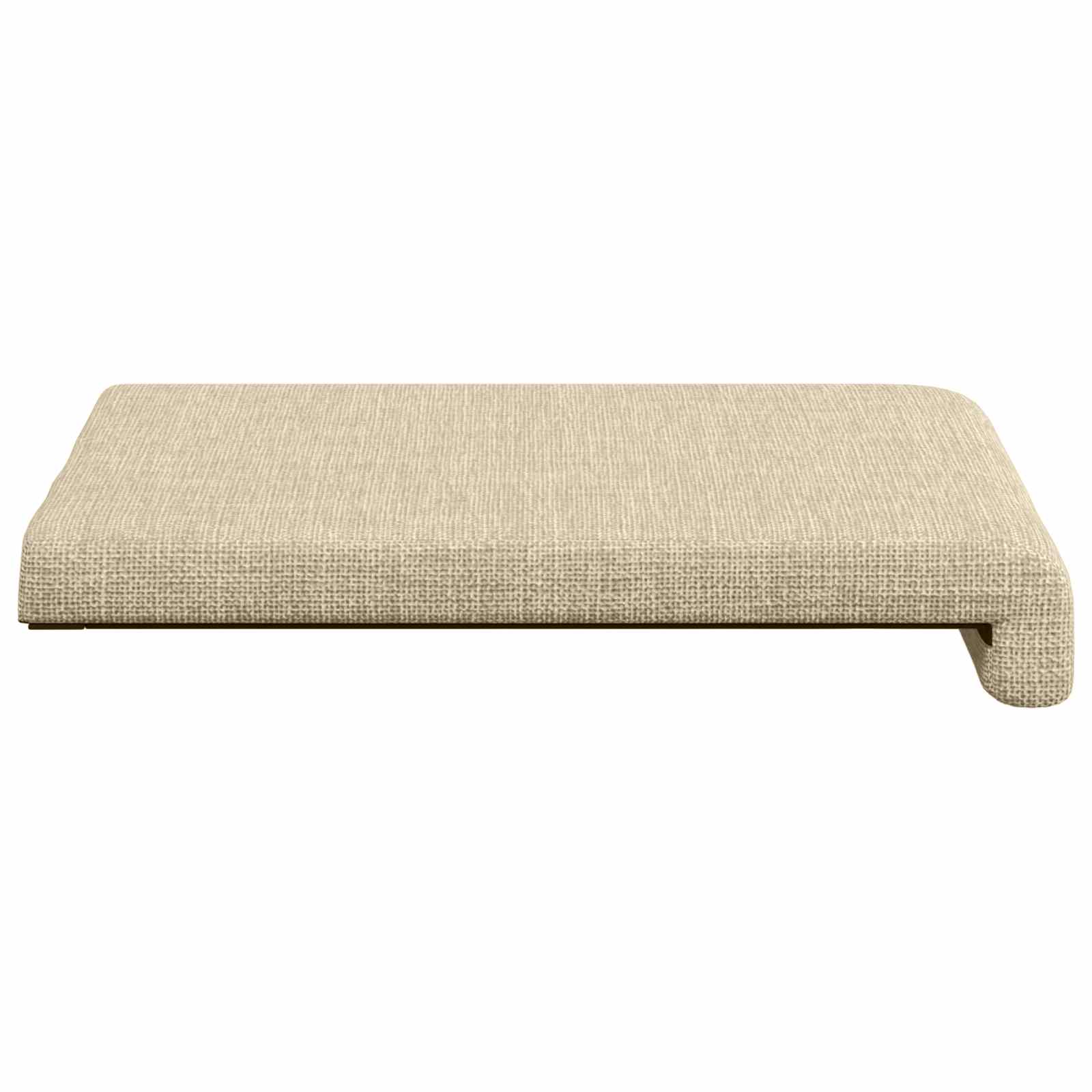 Cuscino per panchina 2 pz Tessuto Crema Profondità 35 cm