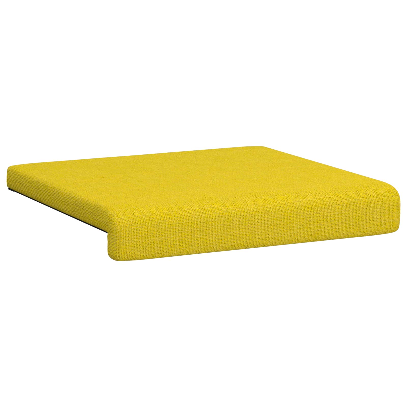 Cuscino per panchina 2 pz Tessuto Giallo Chiaro