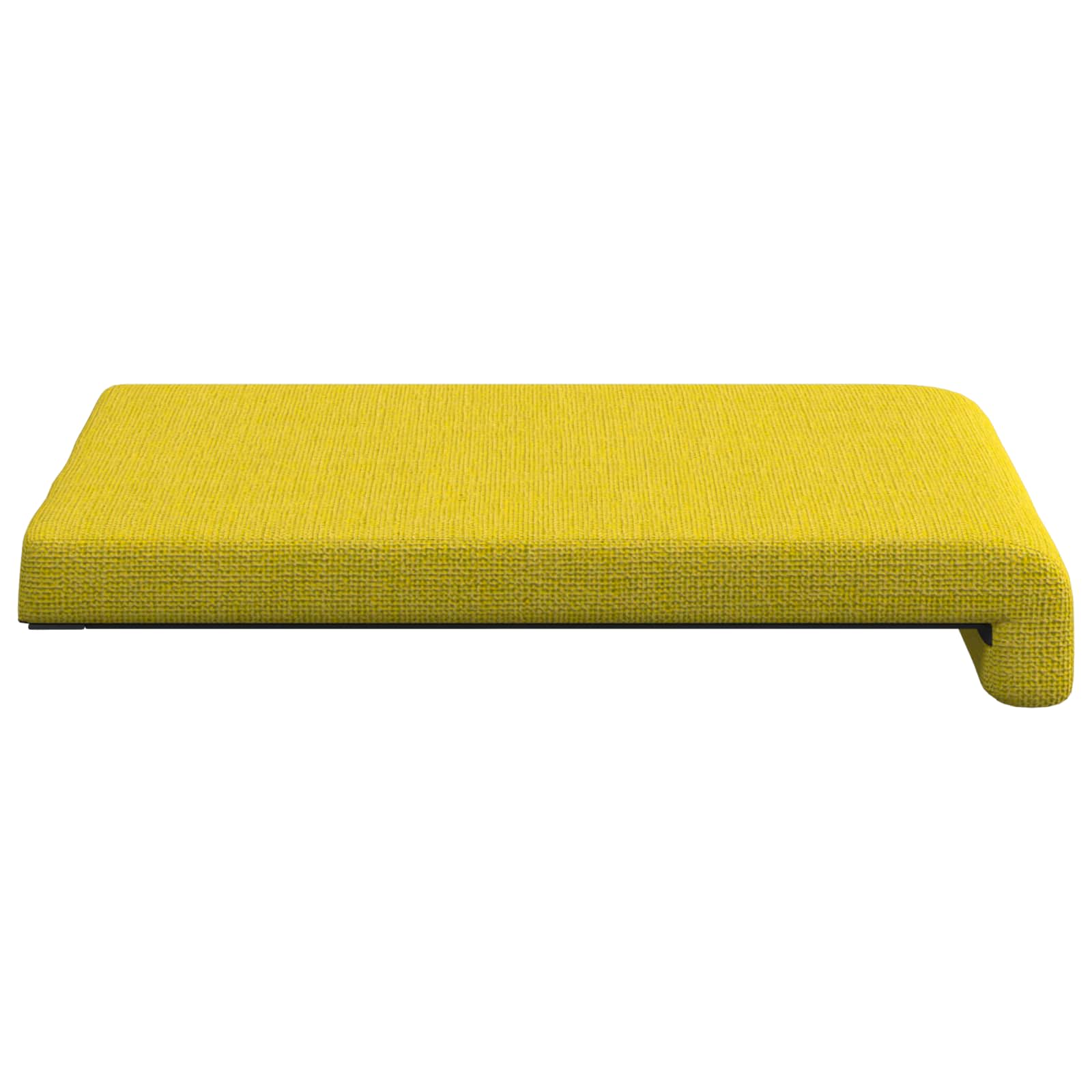 Cuscino per panchina 2 pz Tessuto Giallo Chiaro