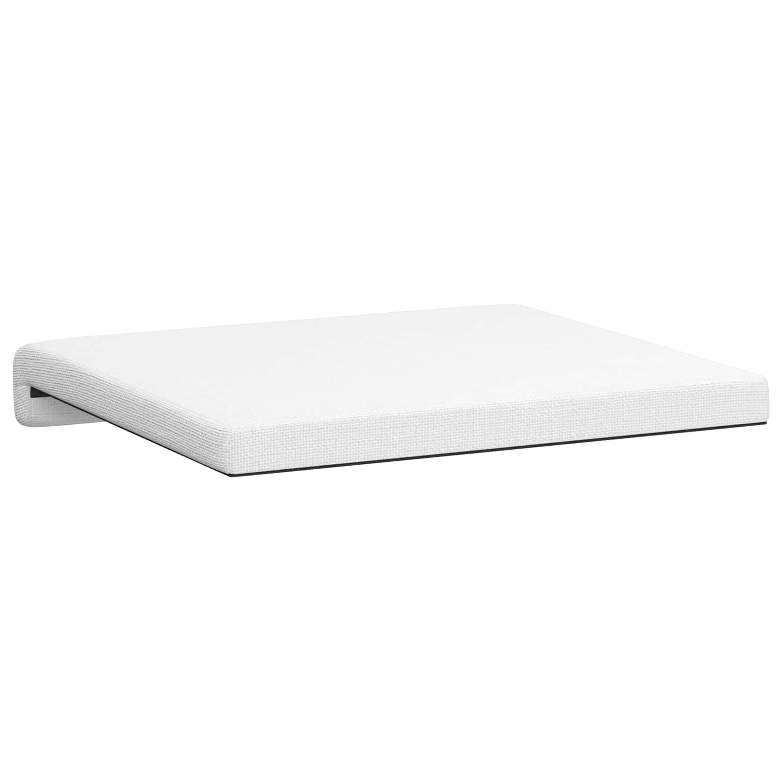 Cuscino per panchina 2 pz Tessuto Bianco Profondità 35 cm