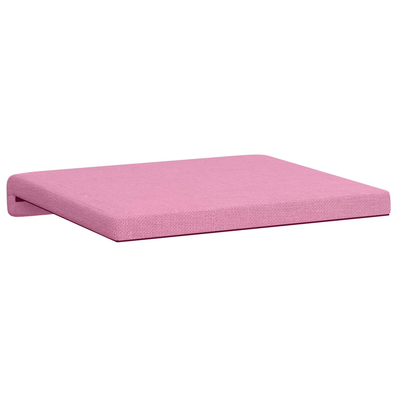 Cuscino per panchina 2 pz Tessuto Rosa Profondità 35 cm