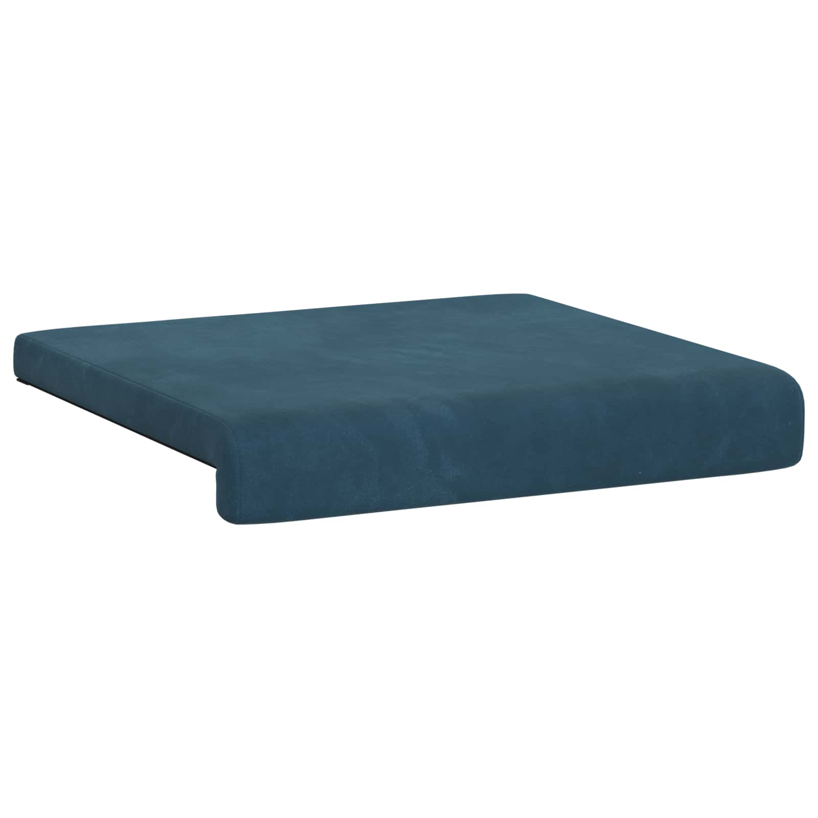 Cuscino per panchina 2 pz Velluto Blu Profondità 35 cm