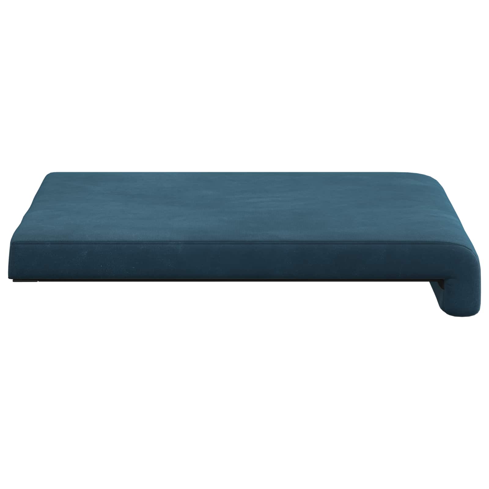 Cuscino per panchina 2 pz Velluto Blu Profondità 35 cm