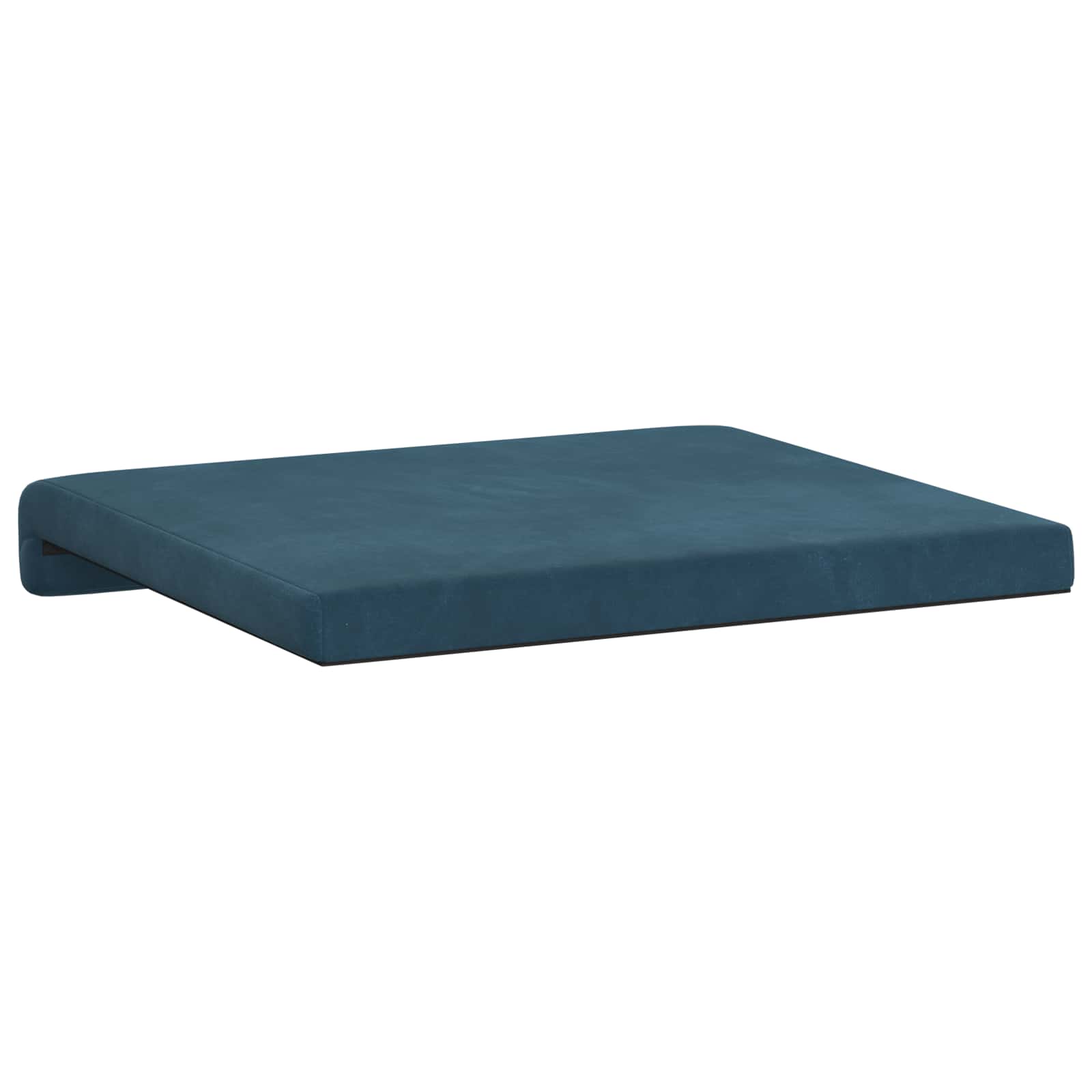 Cuscino per panchina 2 pz Velluto Blu Profondità 35 cm
