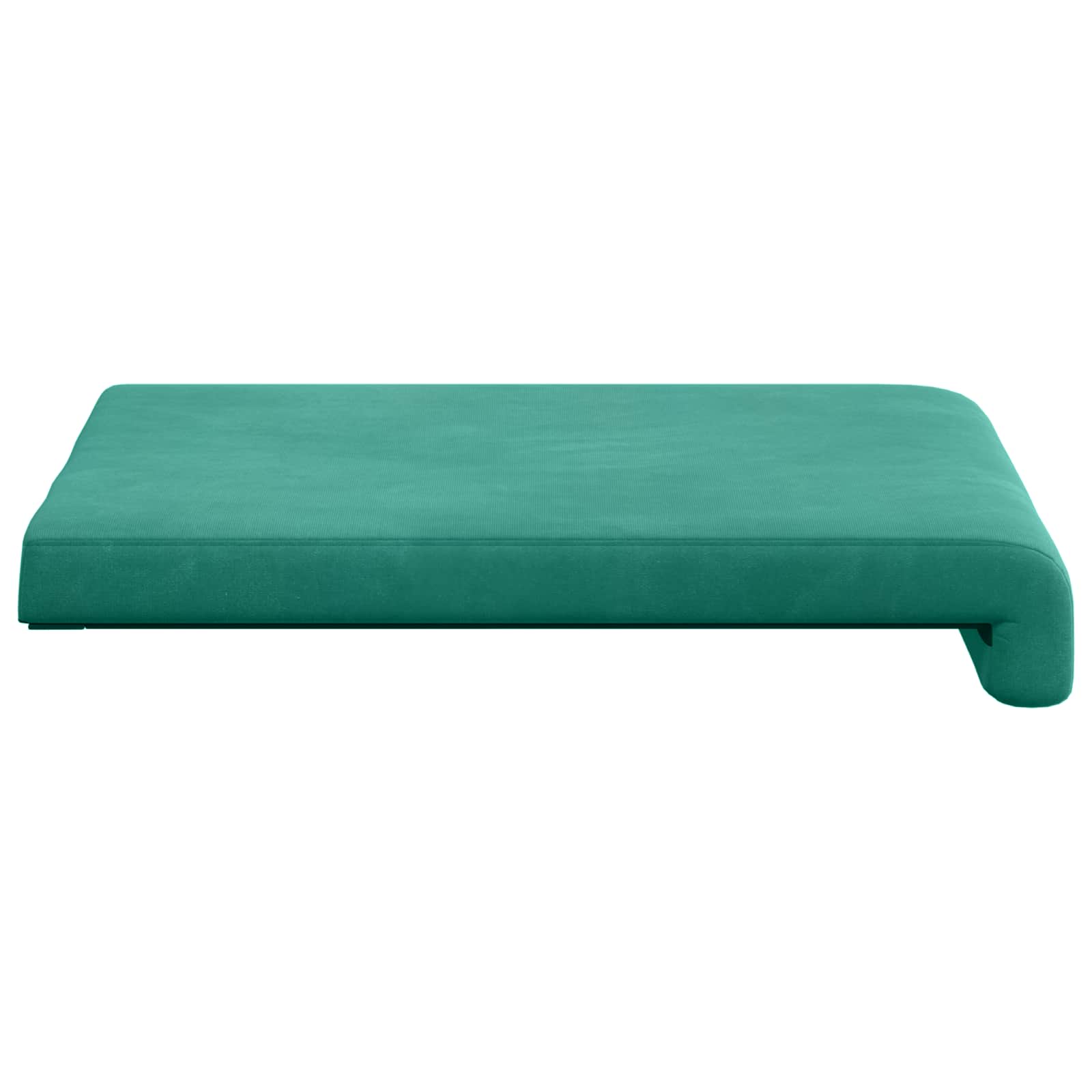 Cuscino per panchina 2 pz Velluto Turchese Profondità 35 cm