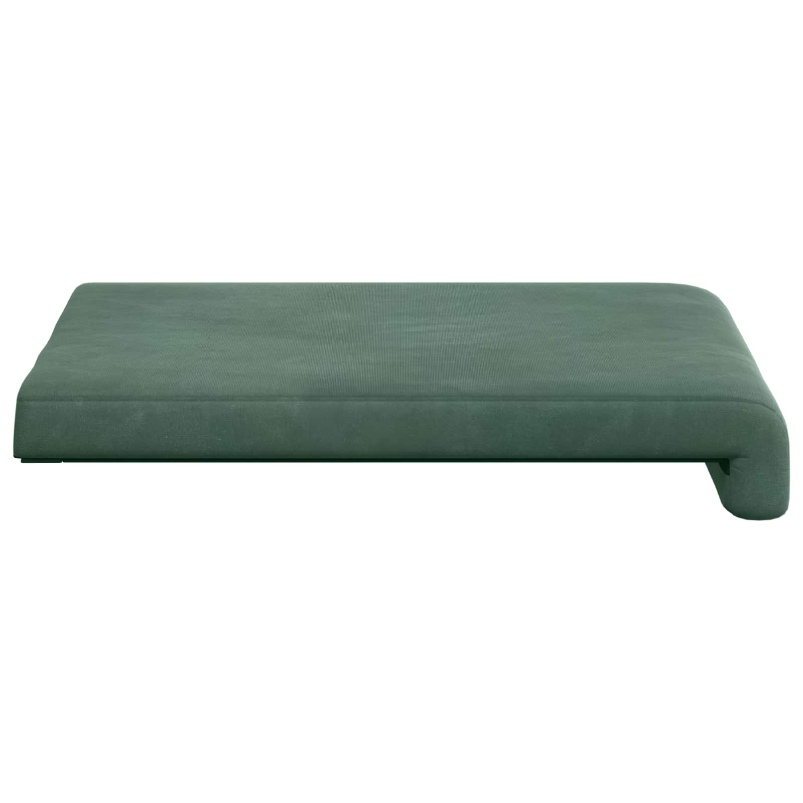 Cuscino per panchina 2 pz Velluto Verde Mare Profondità 35 cm