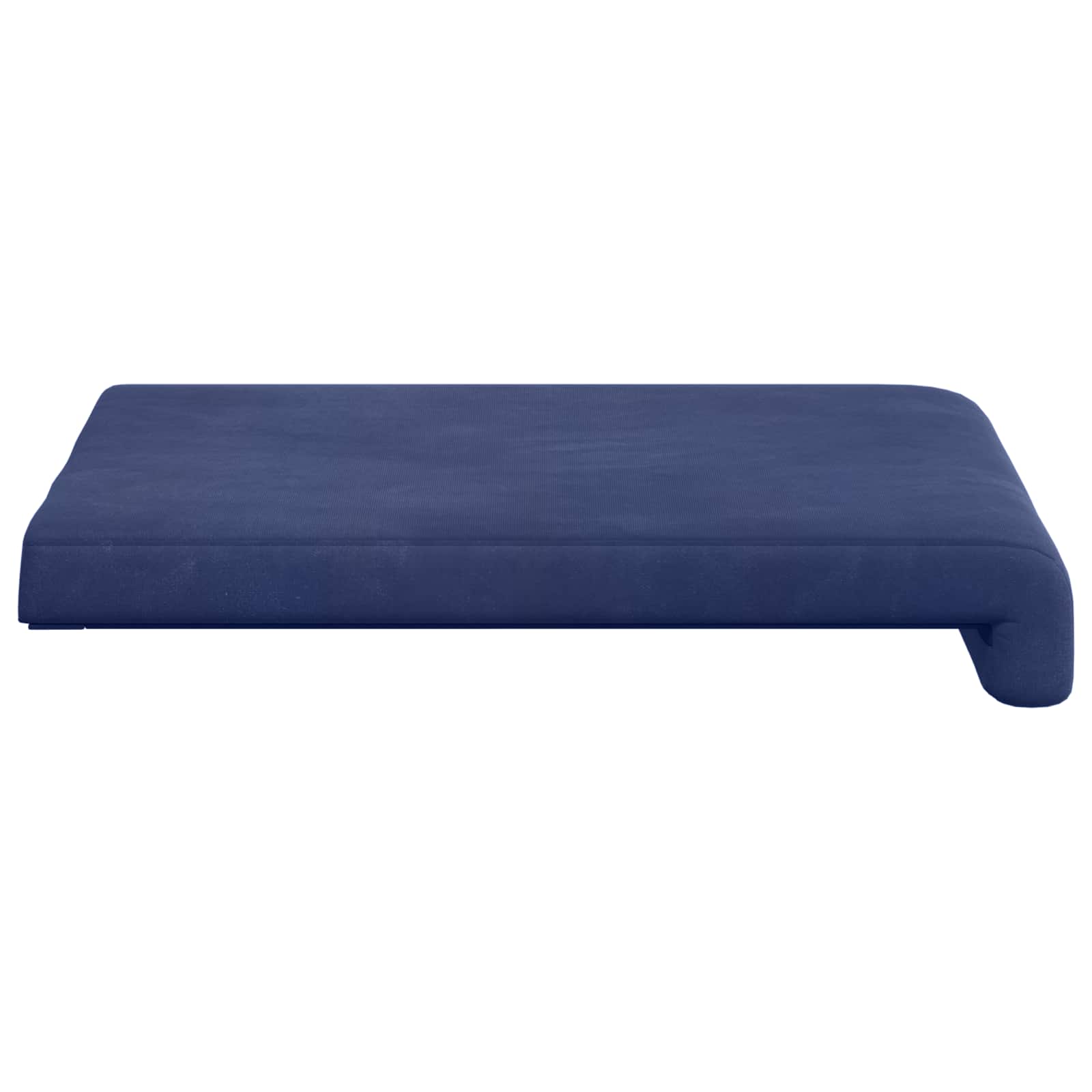 Cuscino per panchina 2 pz Velluto Blu Polizia Profondità 35 cm