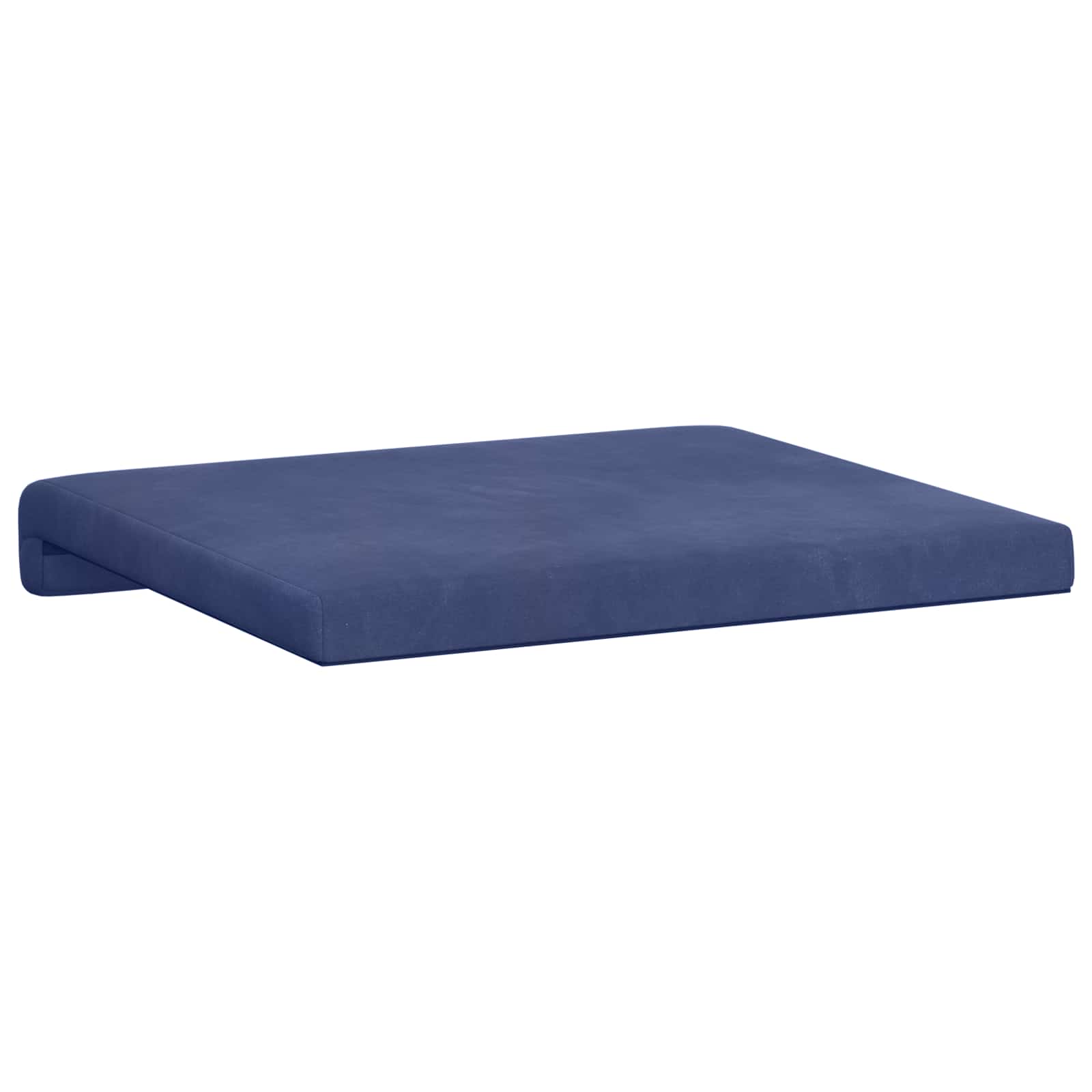 Cuscino per panchina 2 pz Velluto Blu Polizia Profondità 35 cm