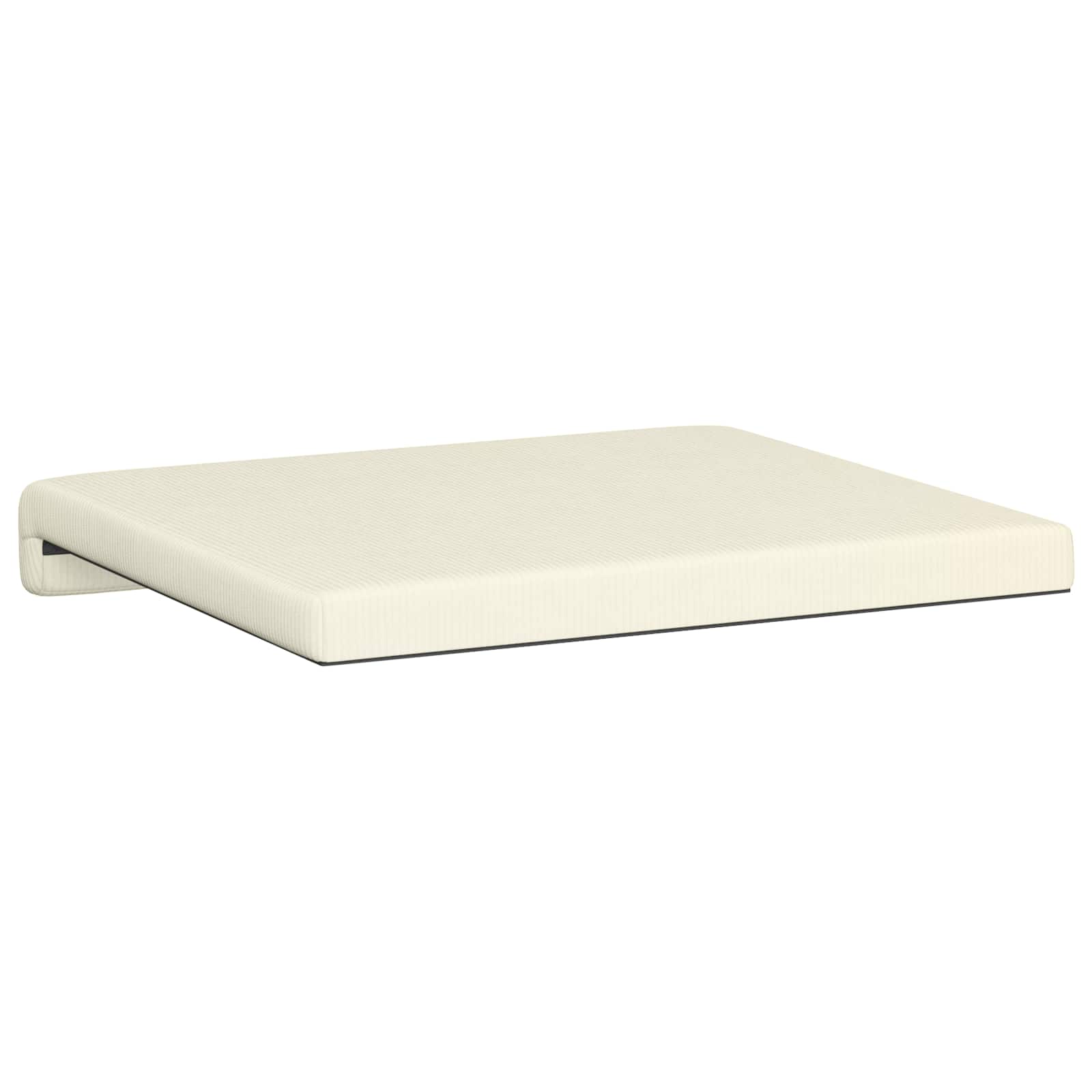 Cuscino per panchina 2 pz corduroy Crema Profondità 35 cm