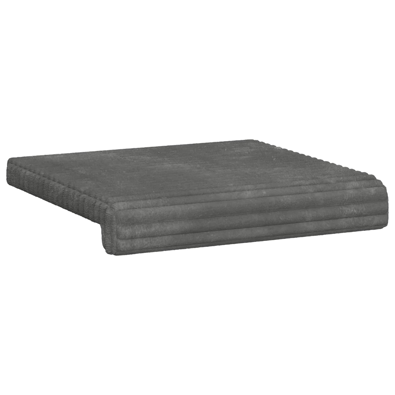 Cuscino per panchina 2 pz Corduroy Morbido Grigio Chiaro