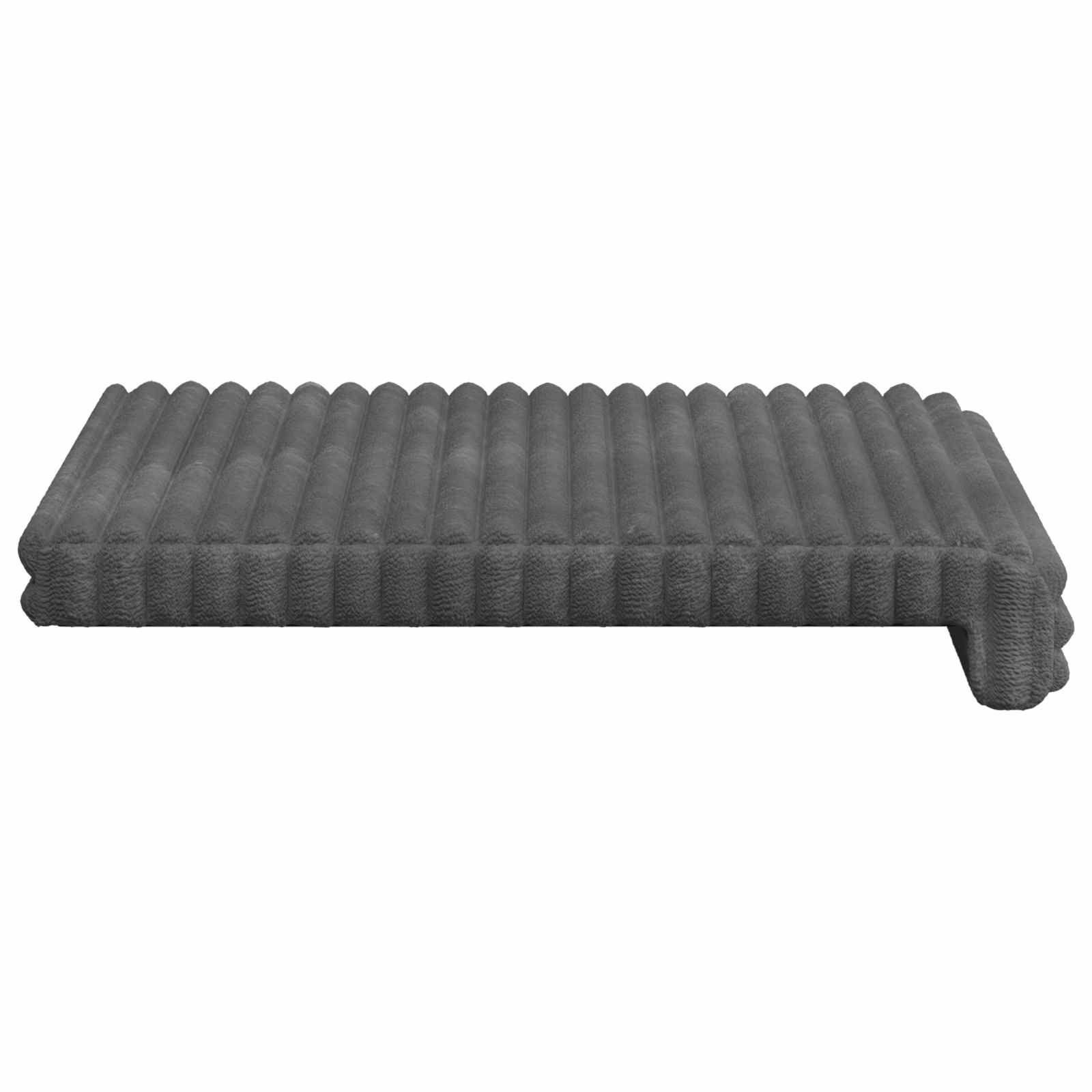 Cuscino per panchina 2 pz Corduroy Morbido Grigio Chiaro