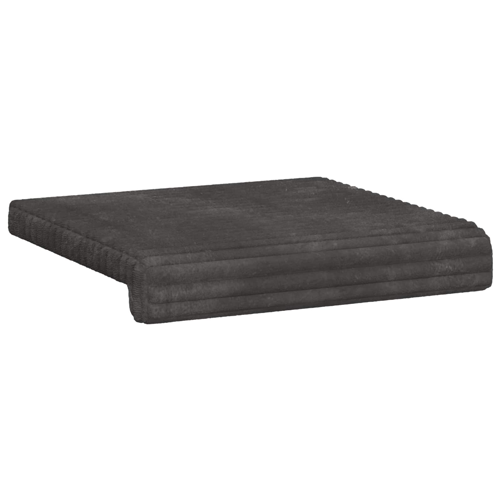 Cuscino per panchina 2 pz Corduroy Morbido Grigio Scuro
