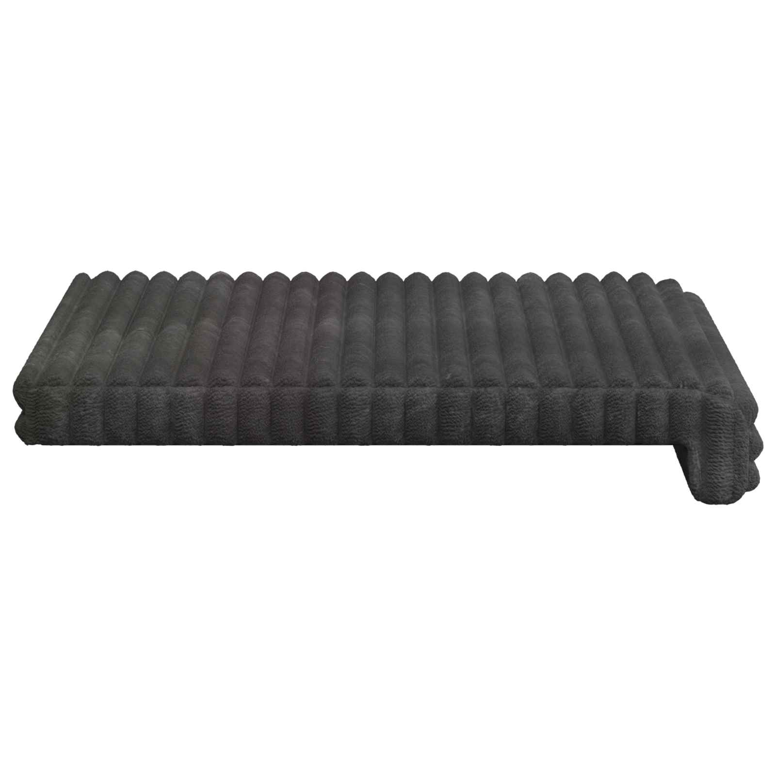 Cuscino per panchina 2 pz Corduroy Morbido Grigio Scuro