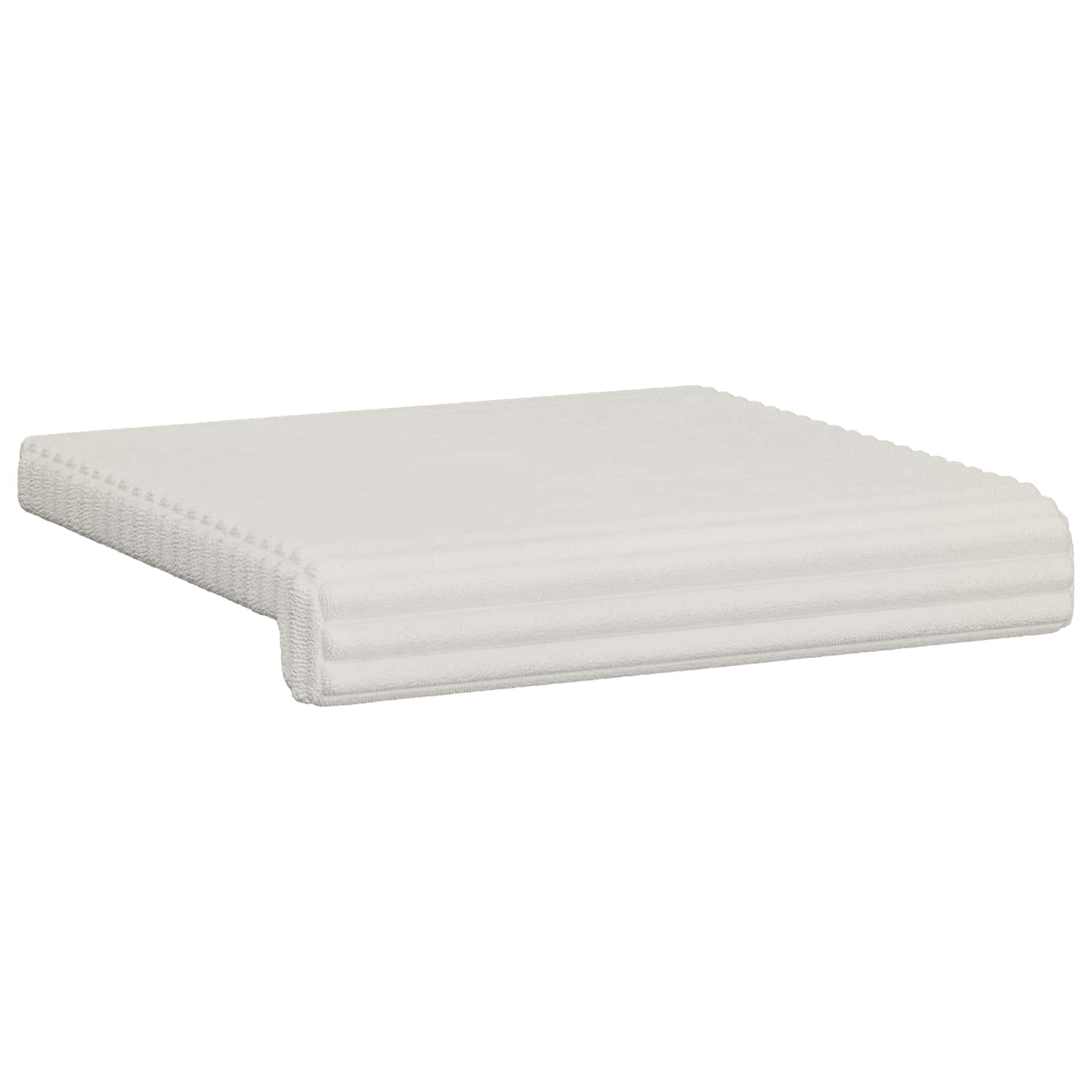 Cuscino per panchina 2 pz Corduroy Morbido Crema