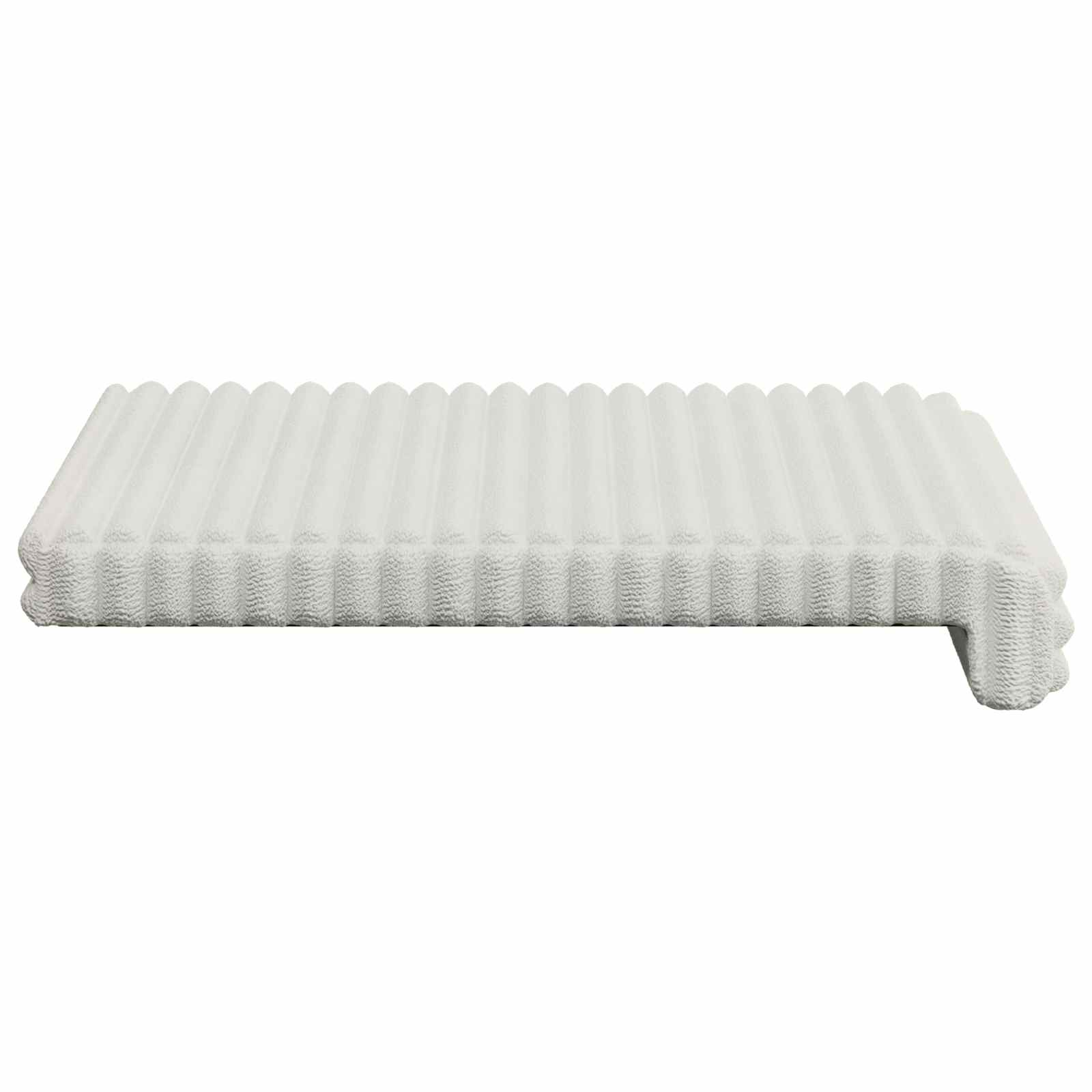 Cuscino per panchina 2 pz Corduroy Morbido Crema