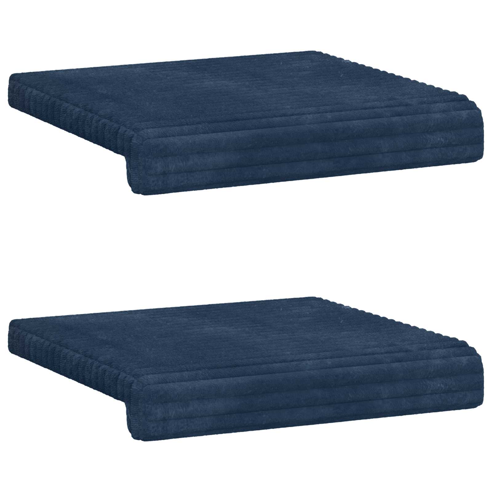 Cuscino per panchina 2 pz Corduroy Morbido Blu navy