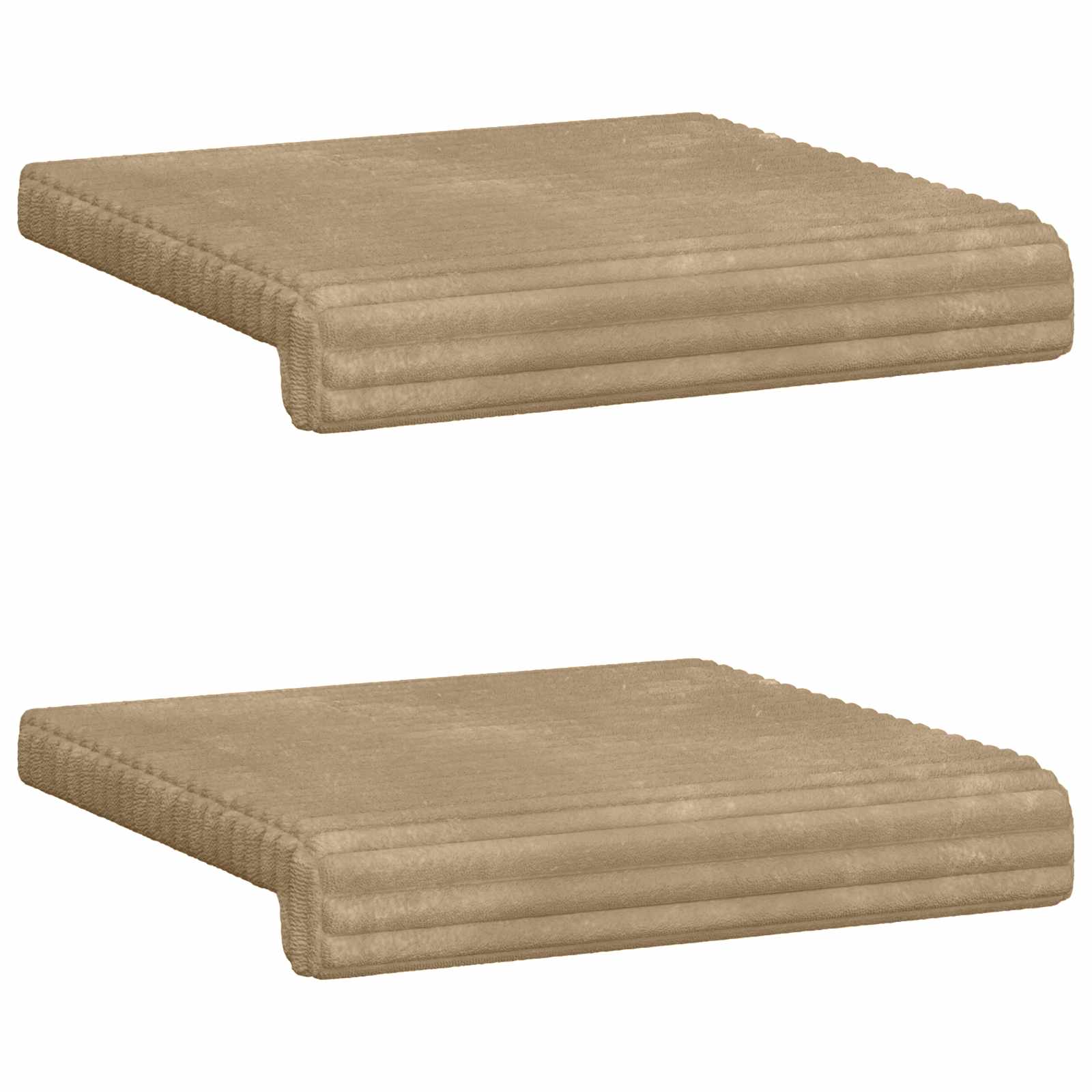 Cuscino per panchina 2 pz Corduroy Morbido Tortora