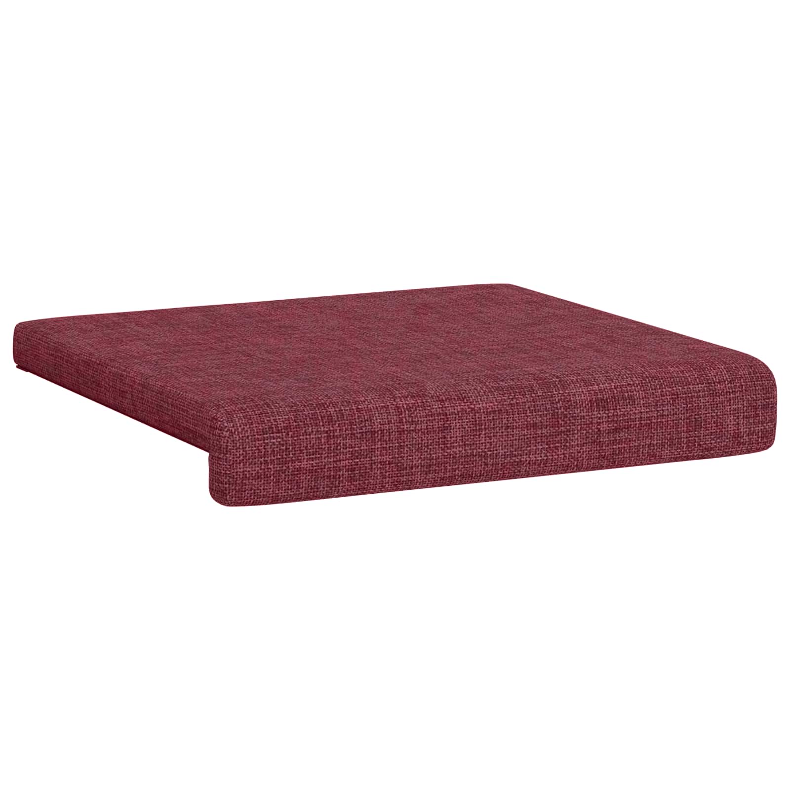 Cuscino per panchina 4 pz Tessuto Rosso Vino Profondità 35 cm