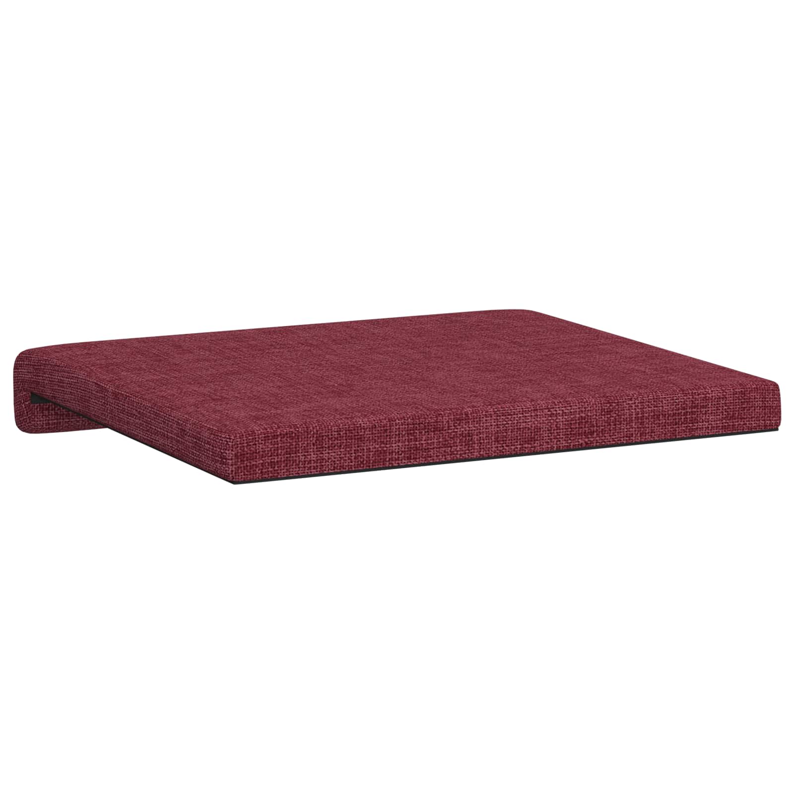 Cuscino per panchina 4 pz Tessuto Rosso Vino Profondità 35 cm