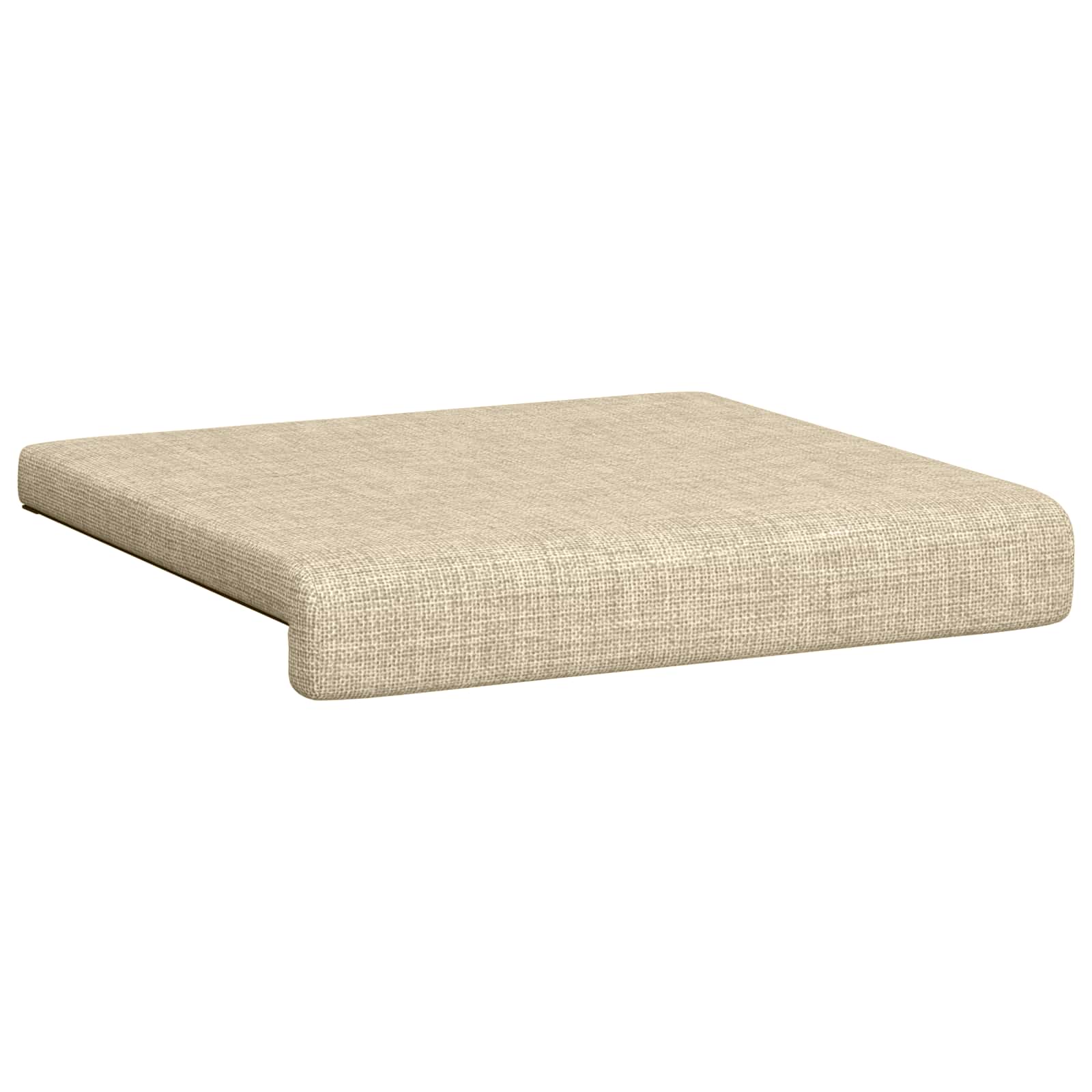 Cuscino per panchina 4 pz Tessuto Crema Profondità 35 cm