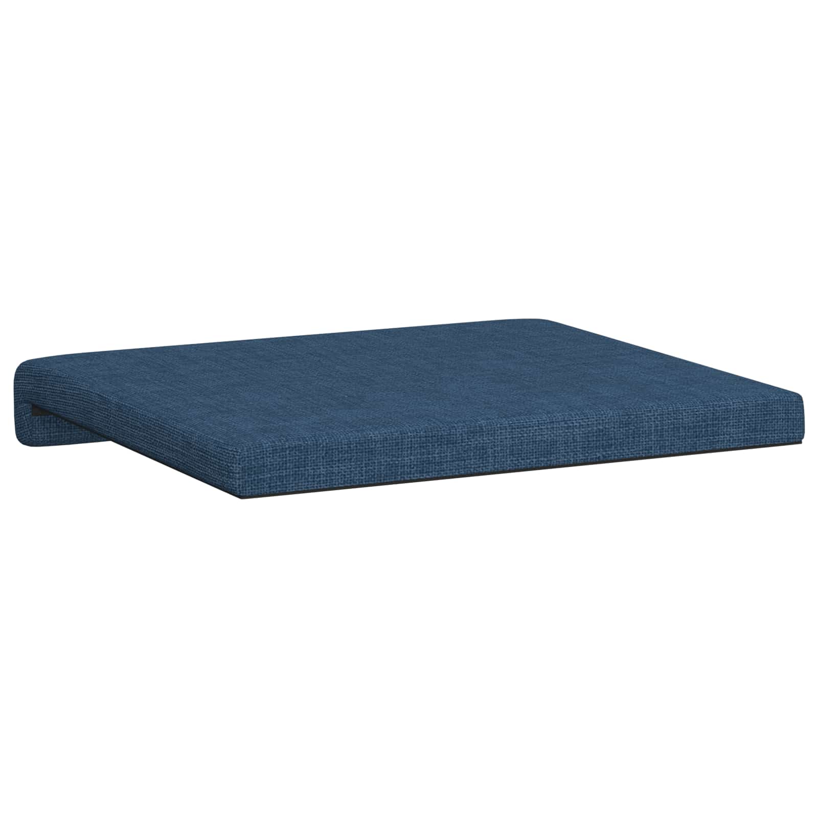 Cuscino per panchina 4 pz Tessuto Blu Profondità 35 cm