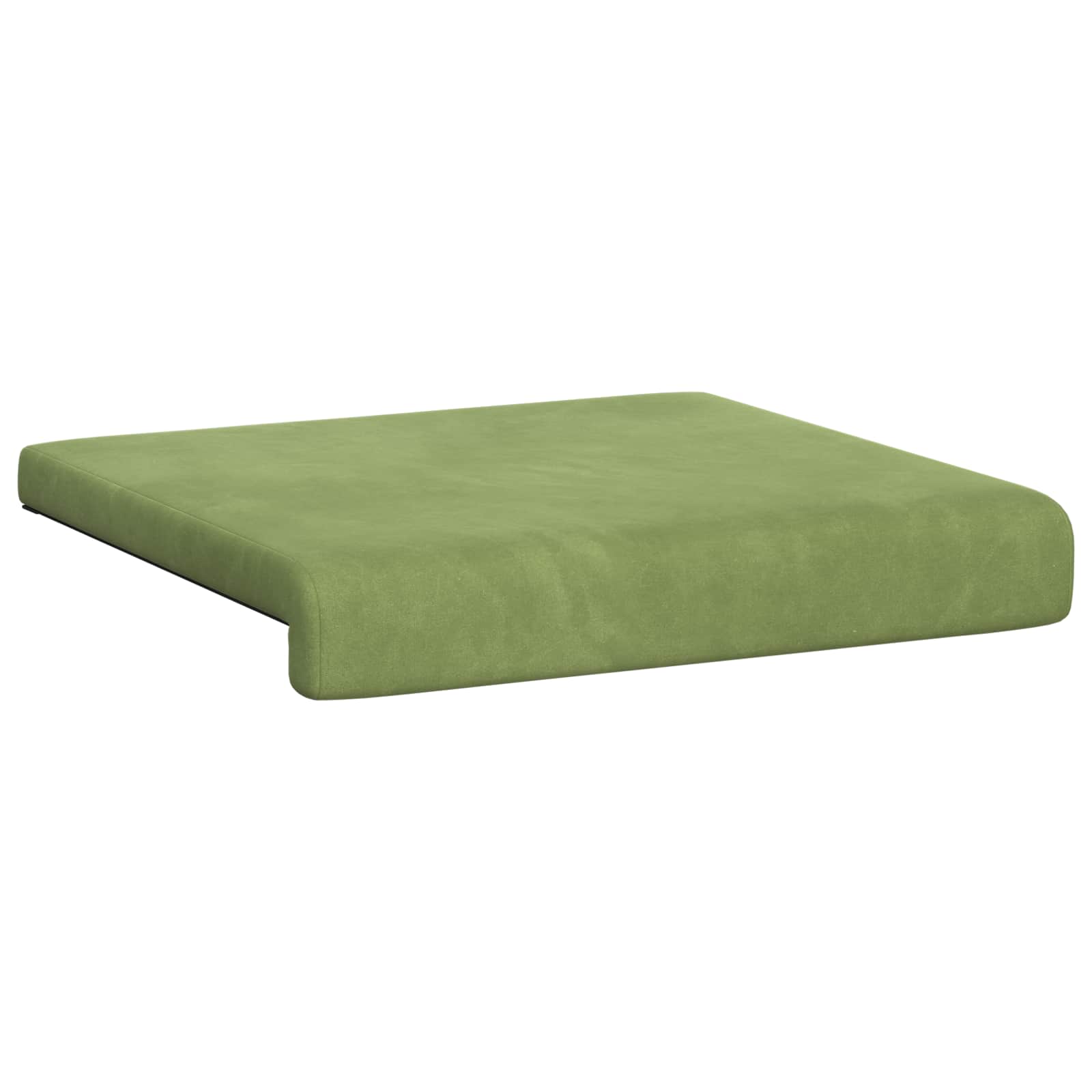 Cuscino per panchina 4 pz Velluto Verde chiaro Profondità 35 cm