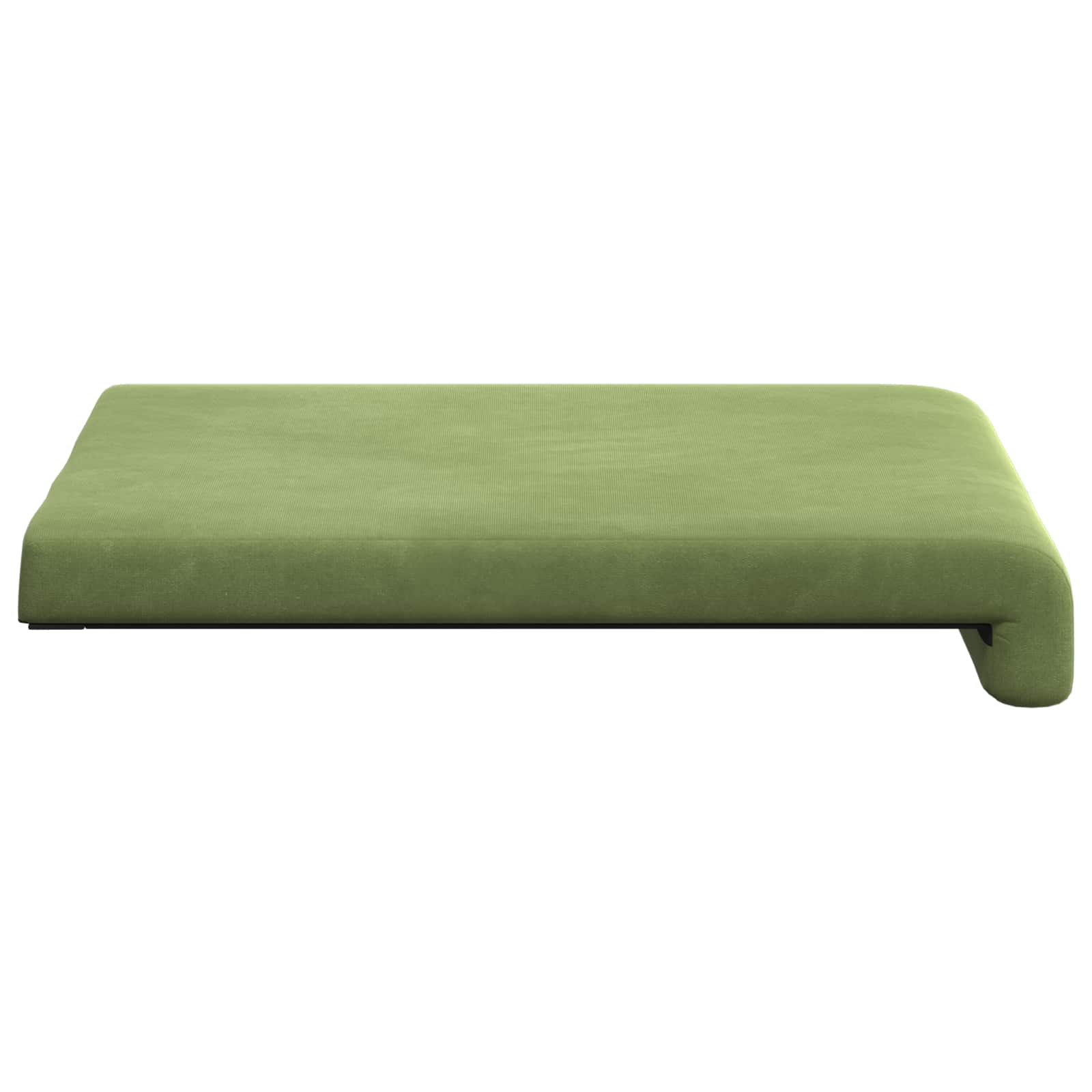 Cuscino per panchina 4 pz Velluto Verde chiaro Profondità 35 cm