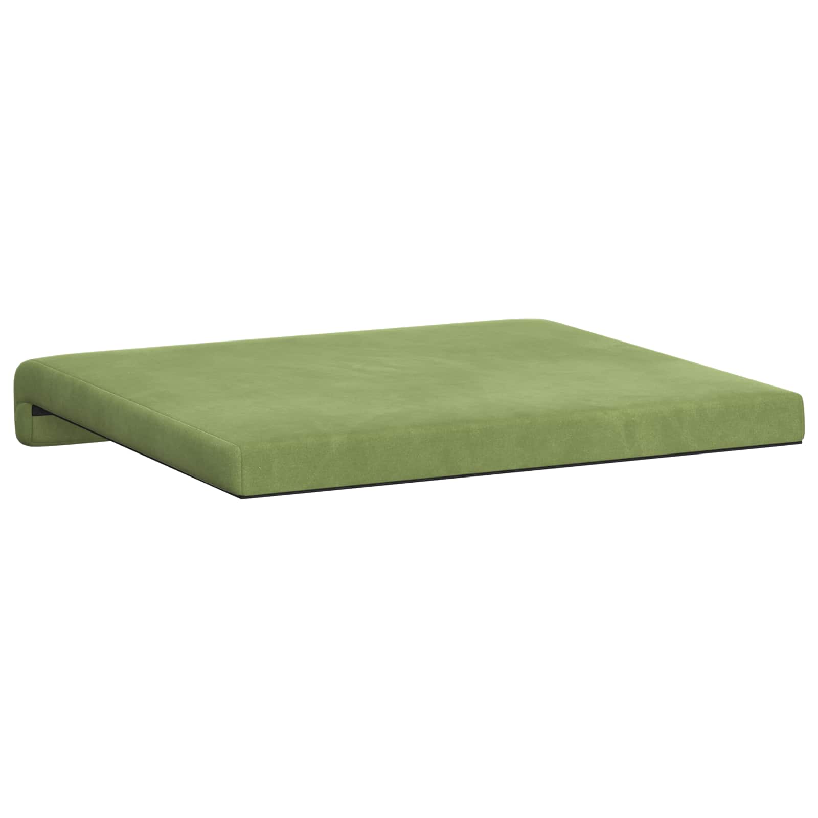 Cuscino per panchina 4 pz Velluto Verde chiaro Profondità 35 cm