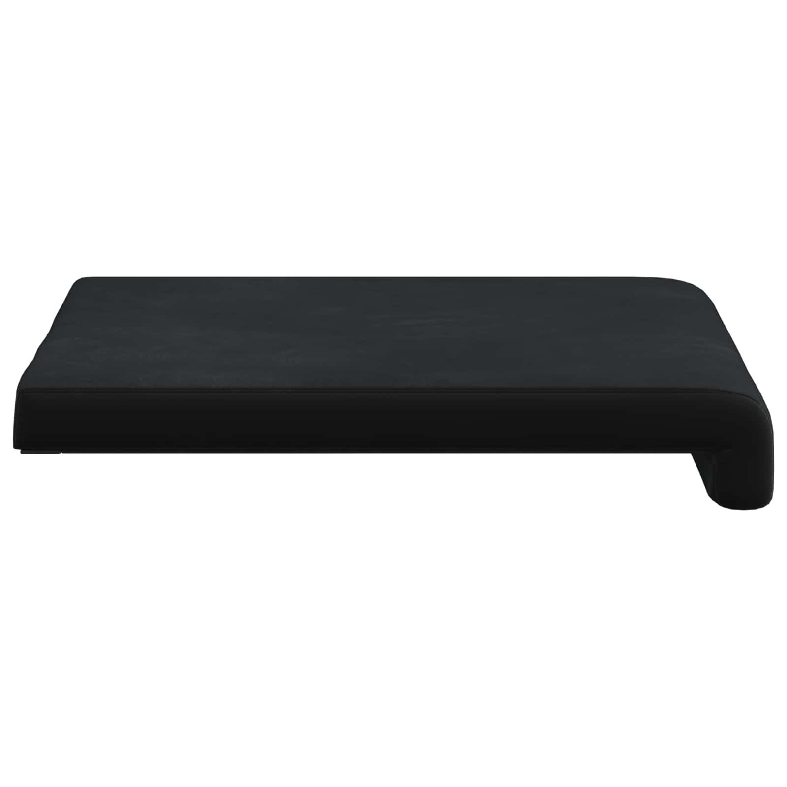 Cuscino per panchina 4 pz Velluto Nero Profondità 35 cm