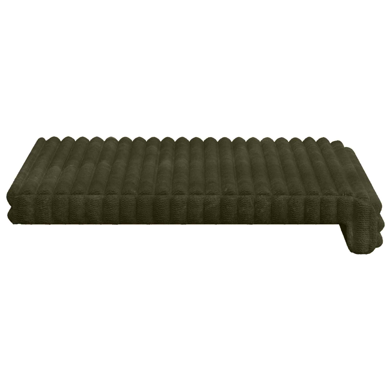 Cuscino per panchina 4 pz Corduroy Morbido Verde