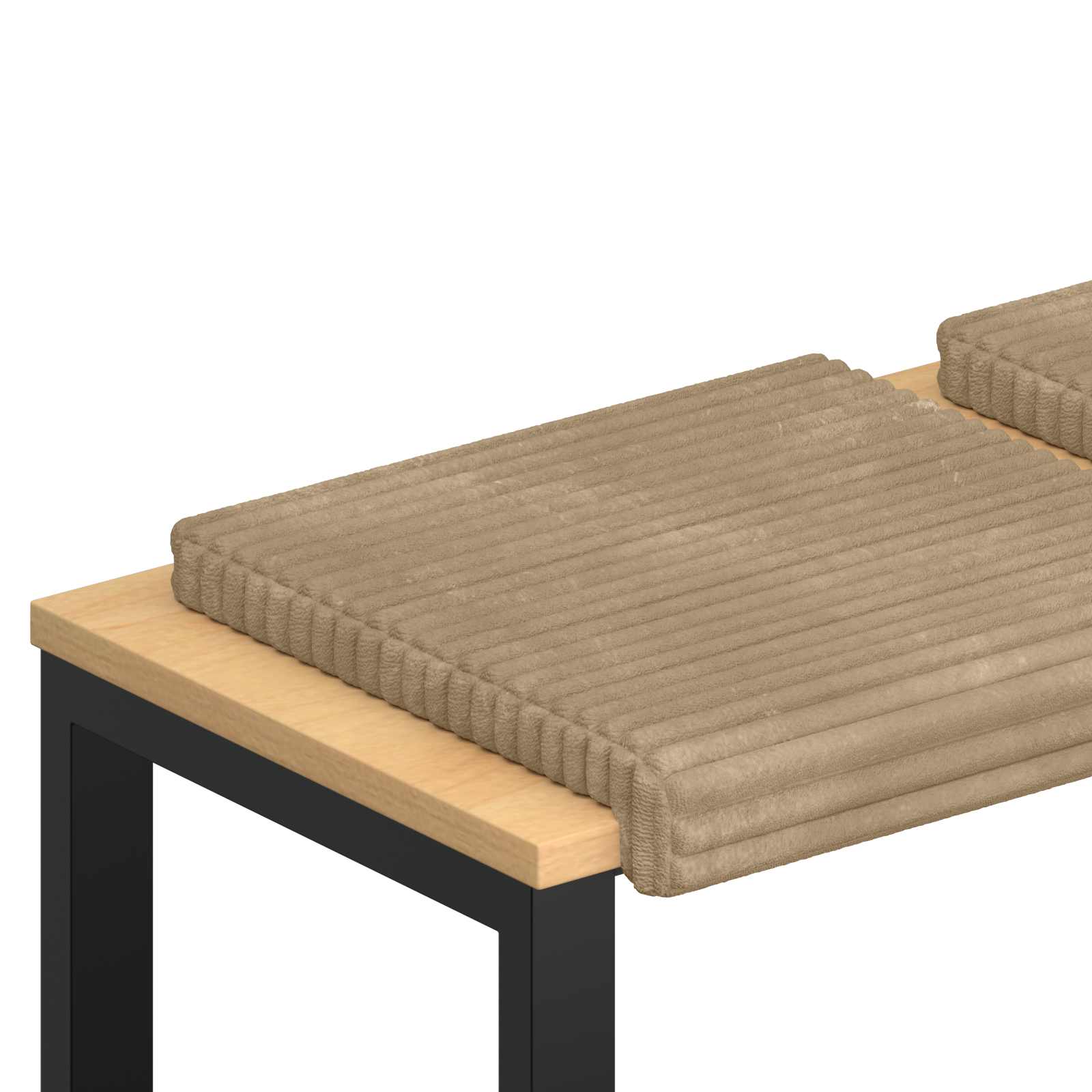 Cuscino per panchina 4 pz Corduroy Morbido Tortora