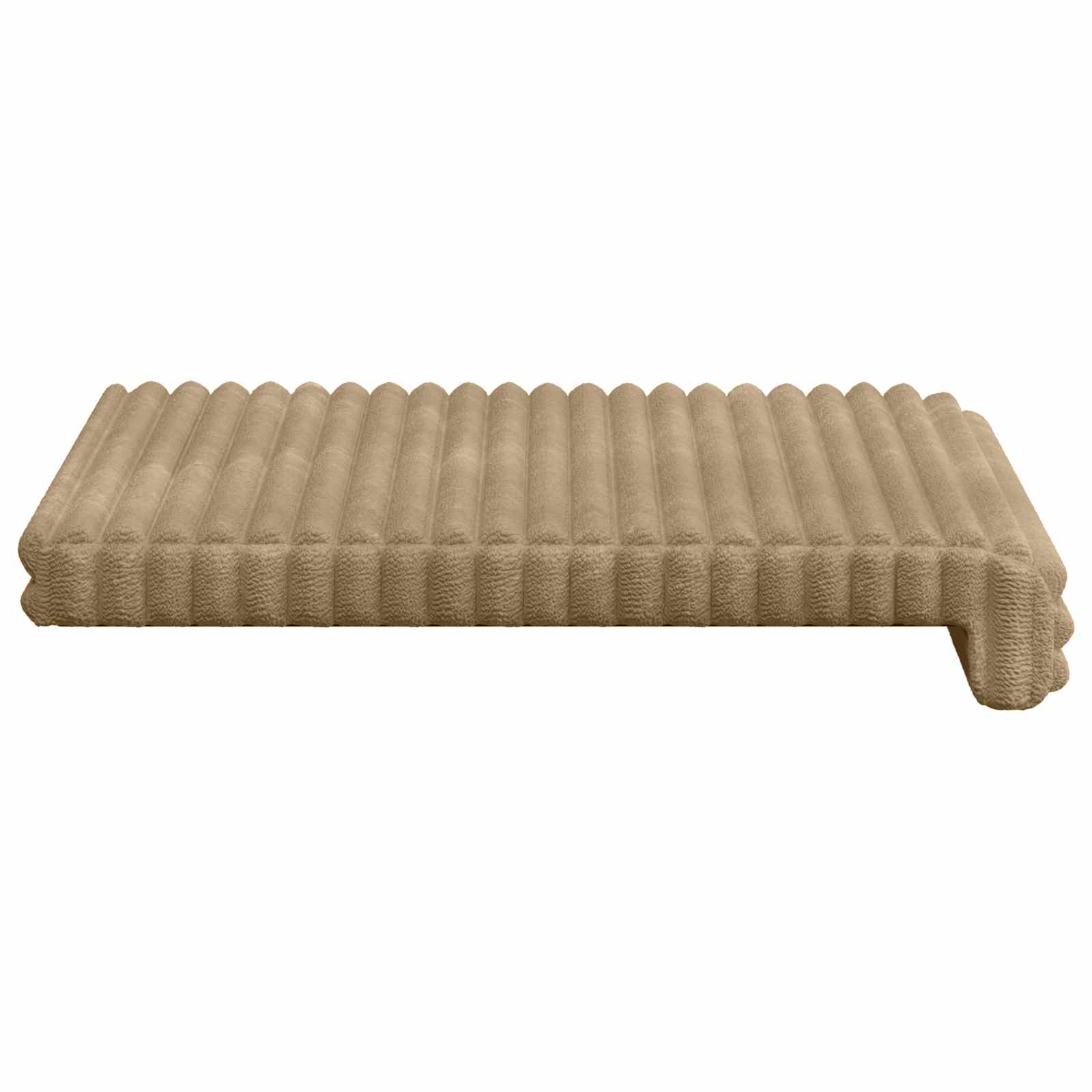 Cuscino per panchina 4 pz Corduroy Morbido Tortora
