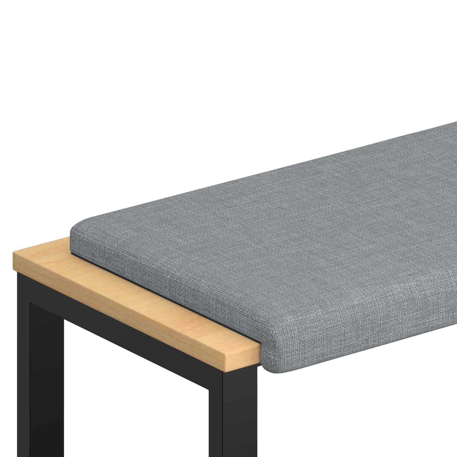 Cuscino per panchina Tessuto Grigio Chiaro Profondità 35 cm
