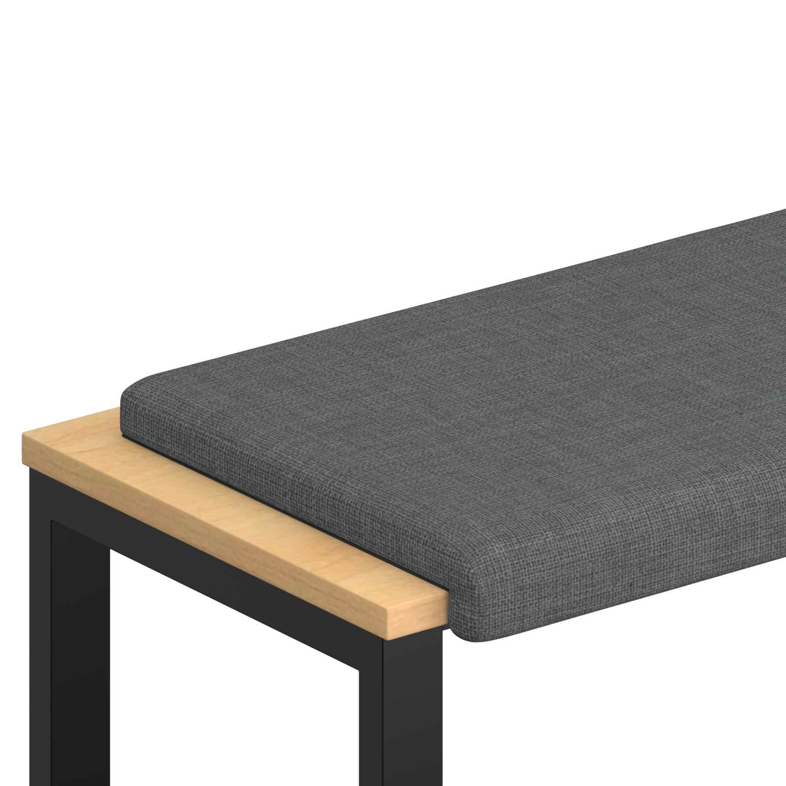 Cuscino per panchina Tessuto Grigio Scuro Profondità 35 cm