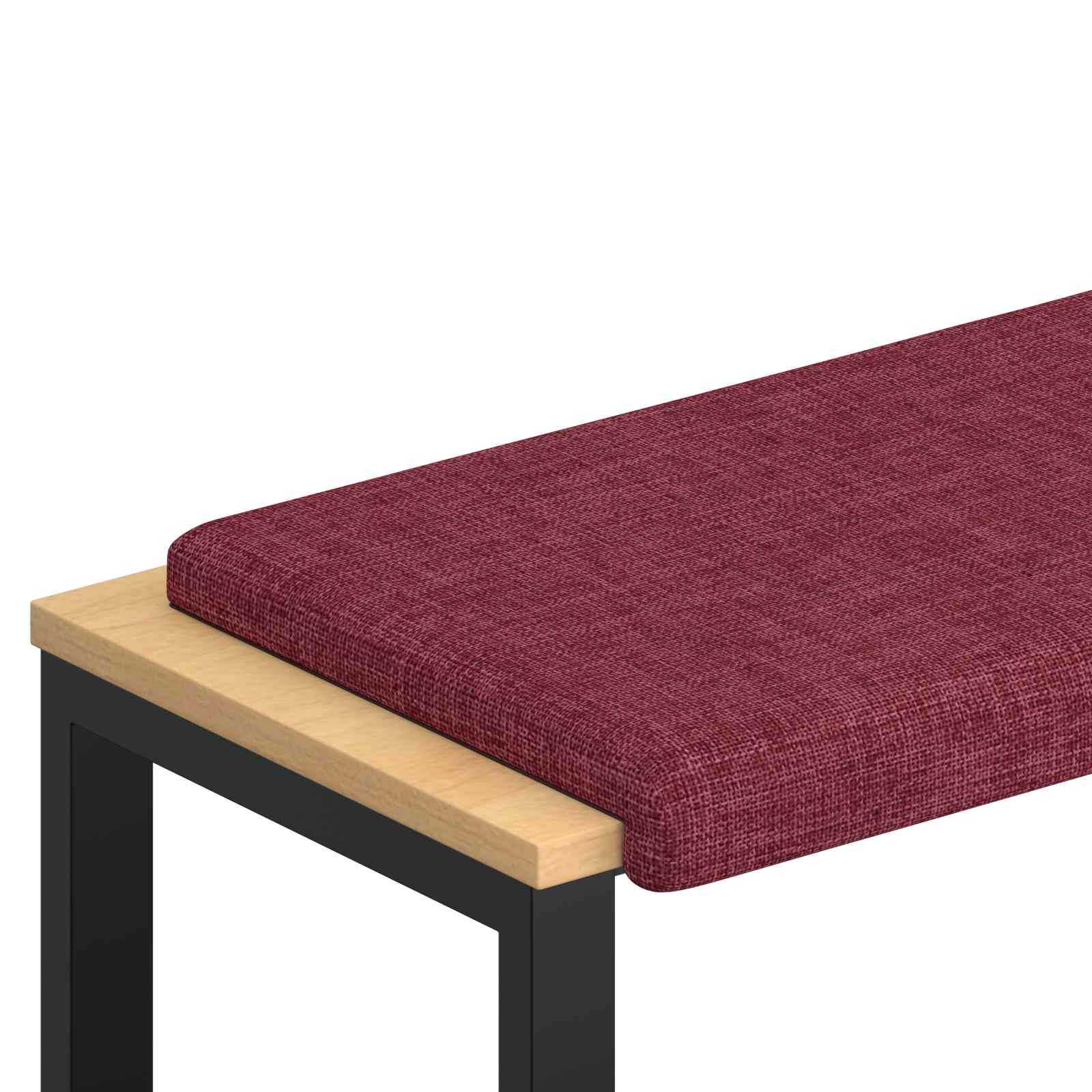Cuscino per panchina Tessuto Rosso Vino Profondità 35 cm