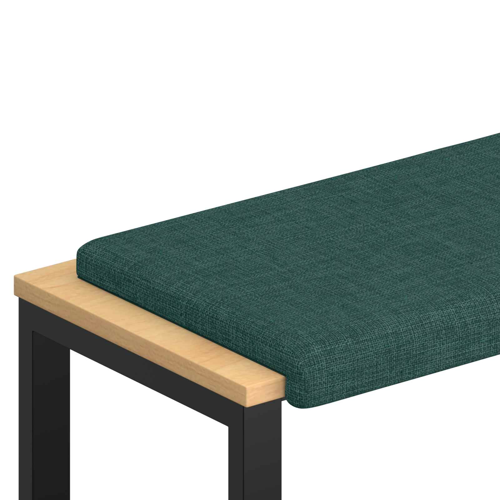 Cuscino per panchina Tessuto Verde Scuro Profondità 35 cm