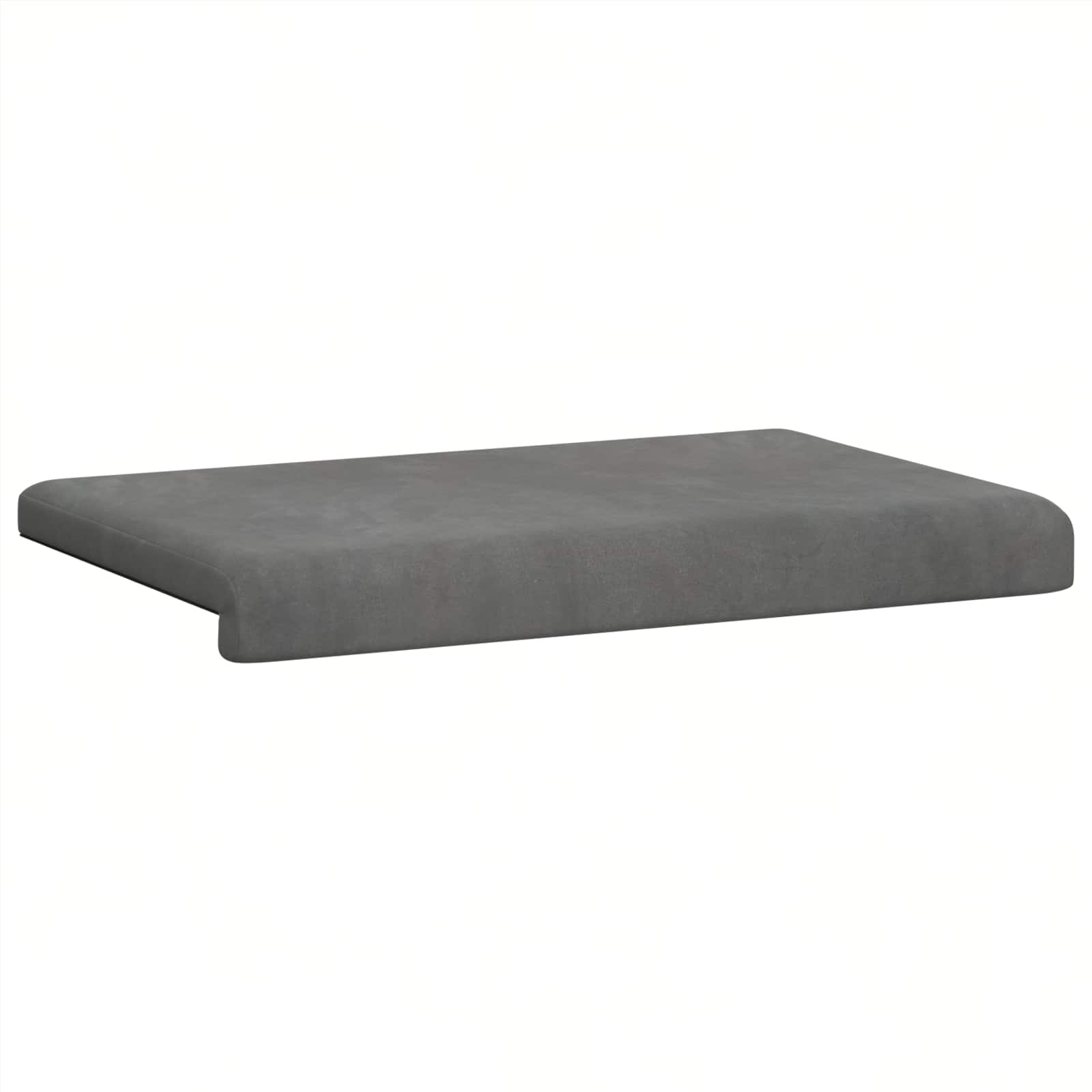 Cuscino per panchina Velluto Grigio Scuro Profondità 35 cm
