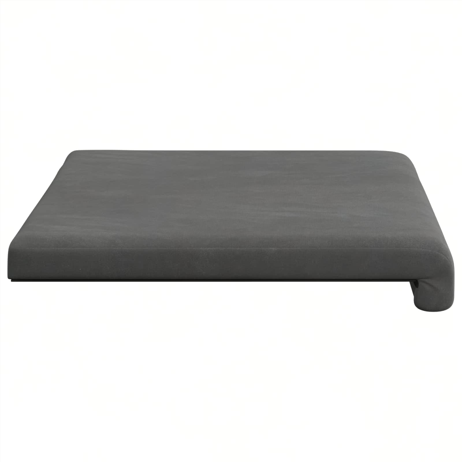 Cuscino per panchina Velluto Grigio Scuro Profondità 35 cm