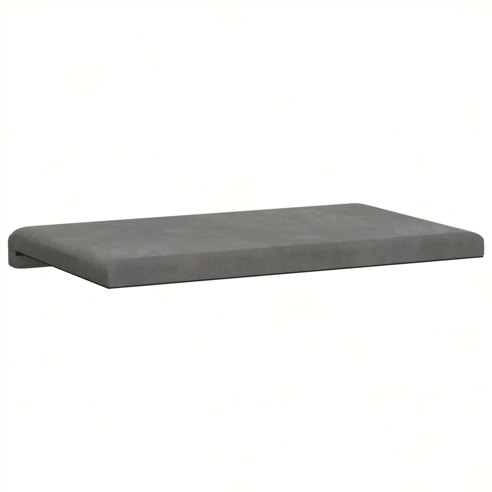 Cuscino per panchina Velluto Grigio Scuro Profondità 35 cm