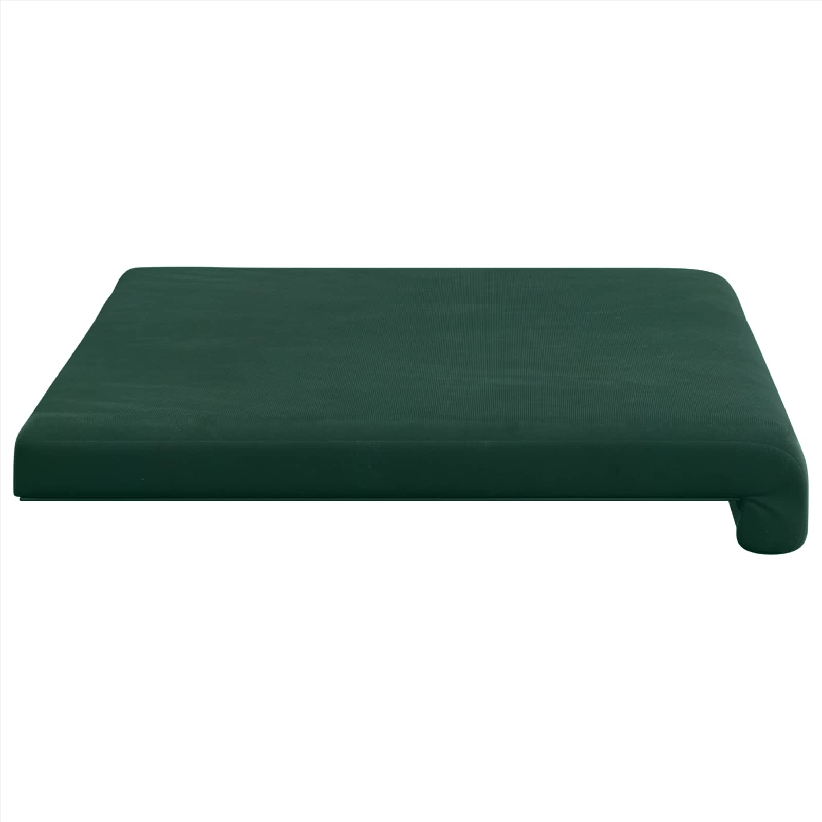 Cuscino per panchina Velluto Verde Scuro Profondità 35 cm