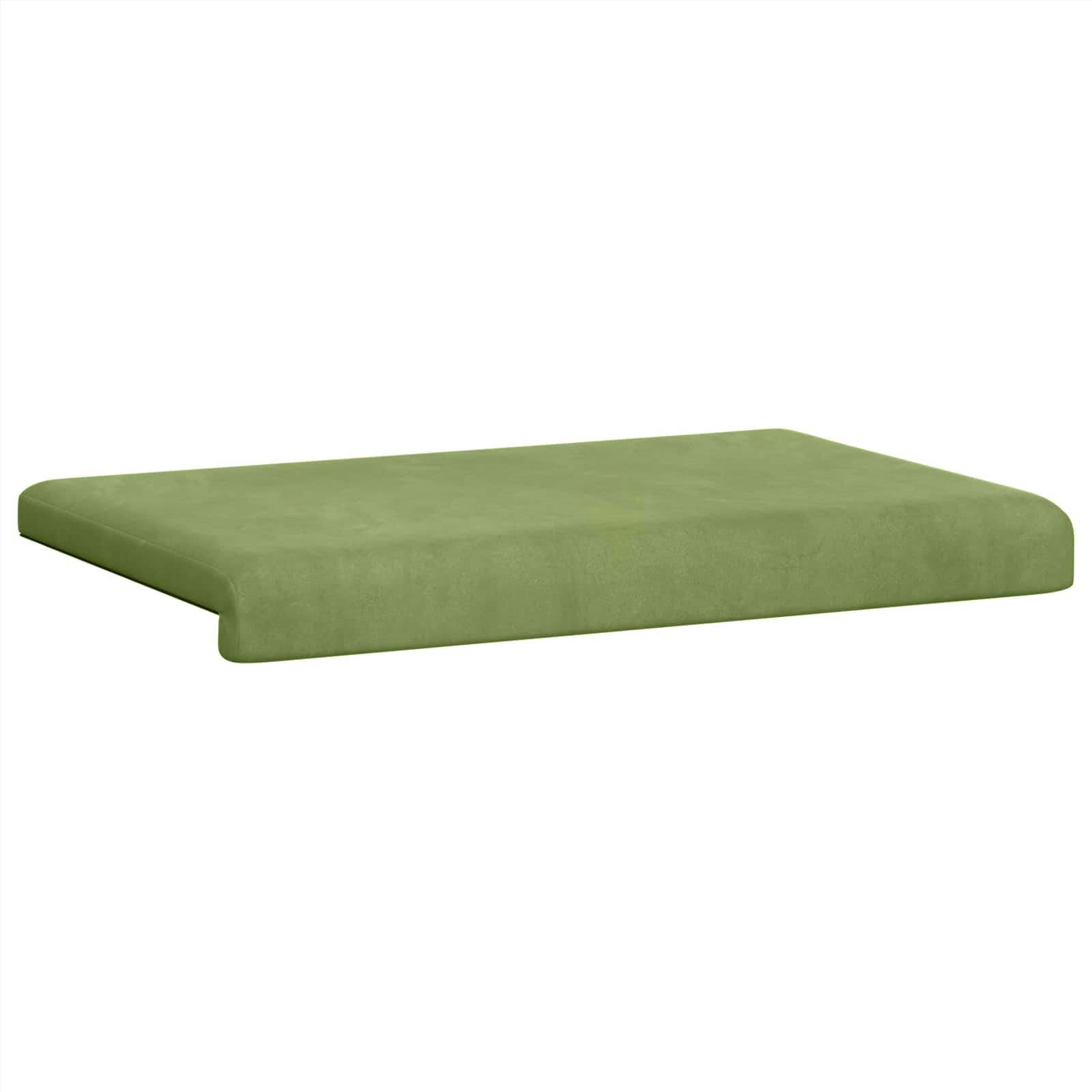 Cuscino per panchina Velluto Verde chiaro Profondità 35 cm