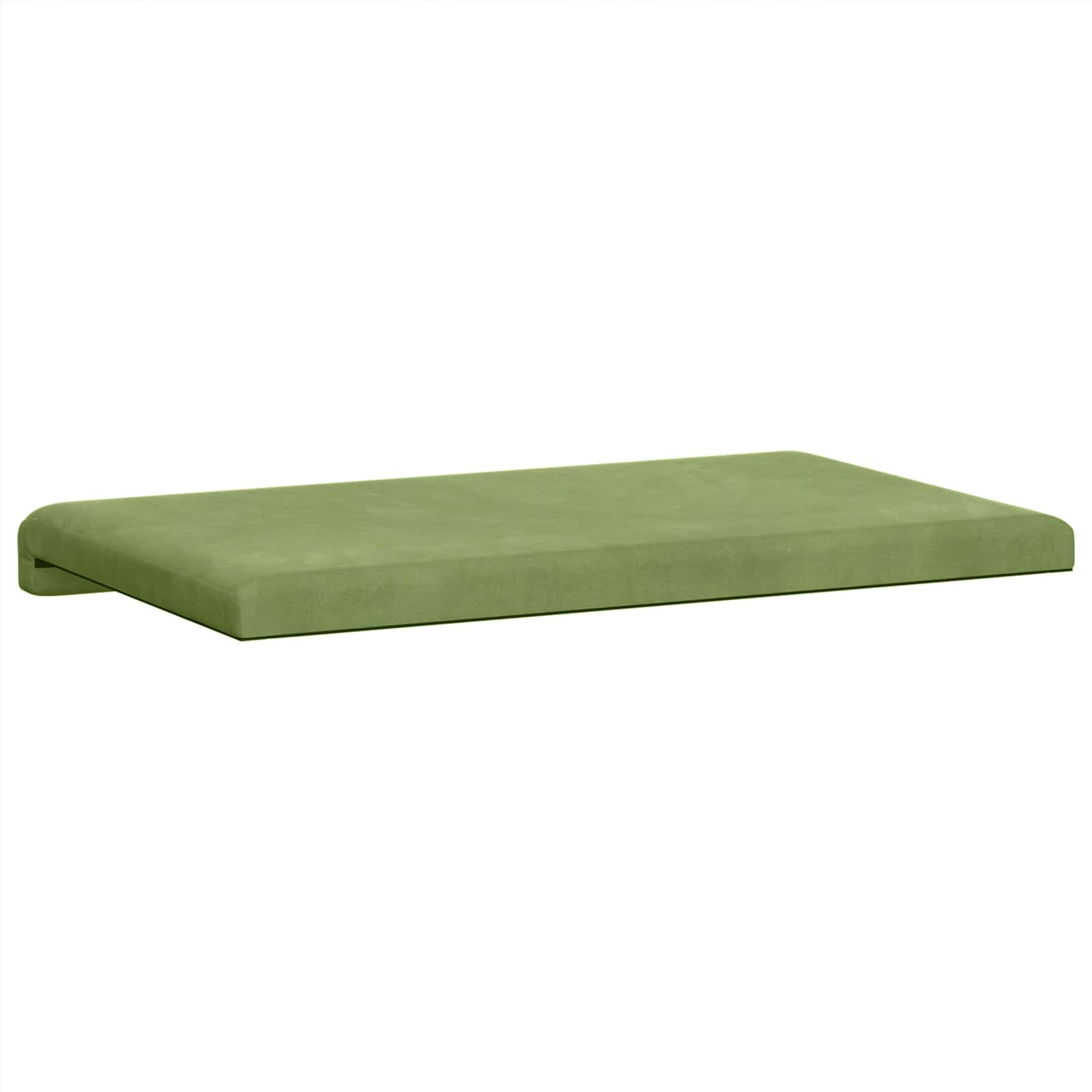 Cuscino per panchina Velluto Verde chiaro Profondità 35 cm