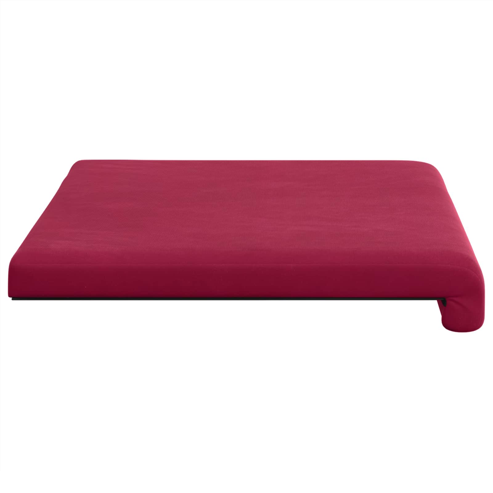 Cuscino per panchina Velluto Rosso Vino Profondità 35 cm