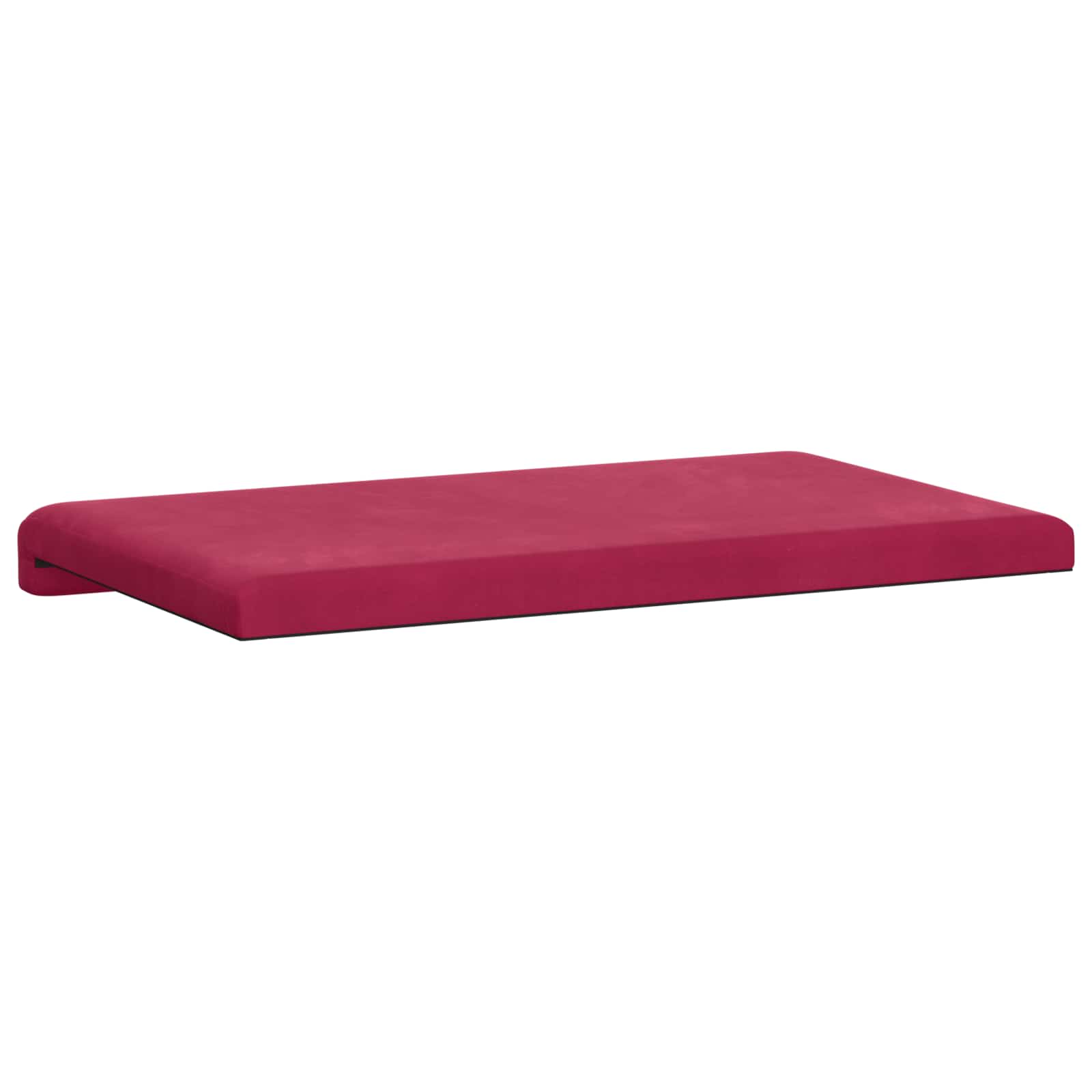 Cuscino per panchina Velluto Rosso Vino Profondità 35 cm