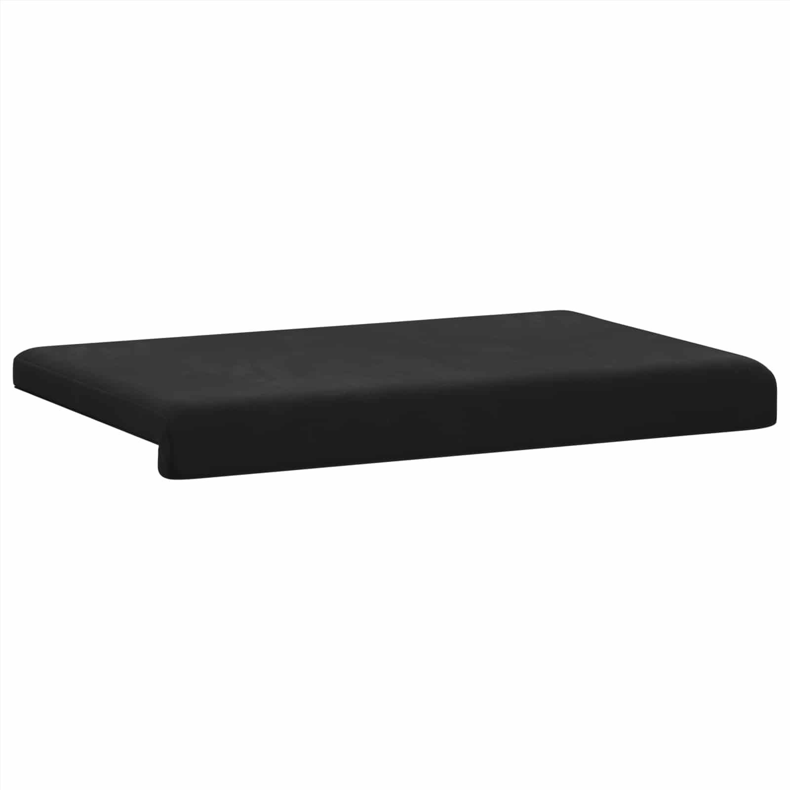 Cuscino per panchina Velluto Nero Profondità 35 cm
