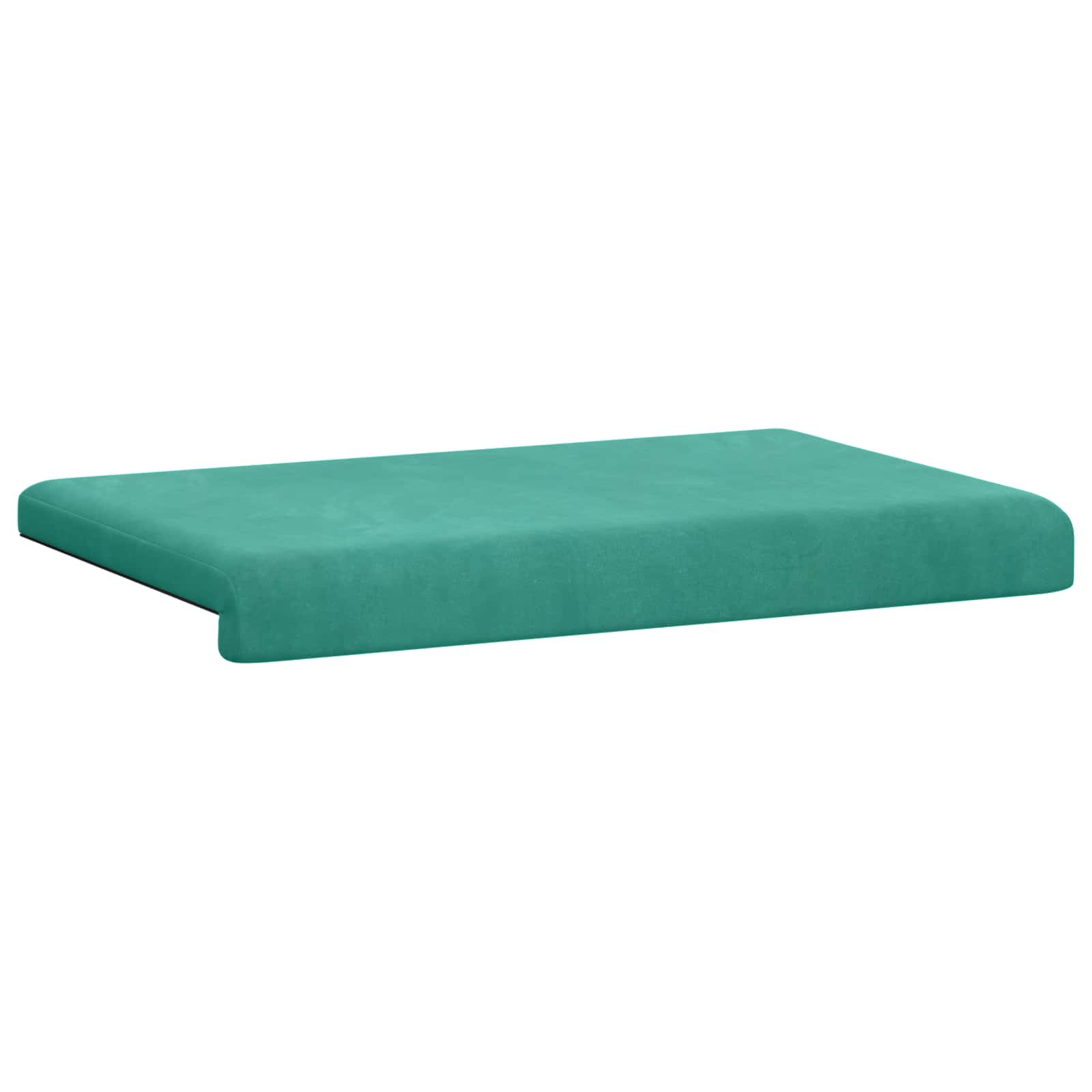 Cuscino per panchina Velluto Turchese Profondità 35 cm