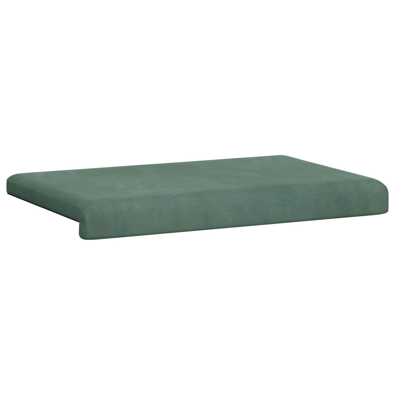 Cuscino per panchina Velluto Verde Mare Profondità 35 cm