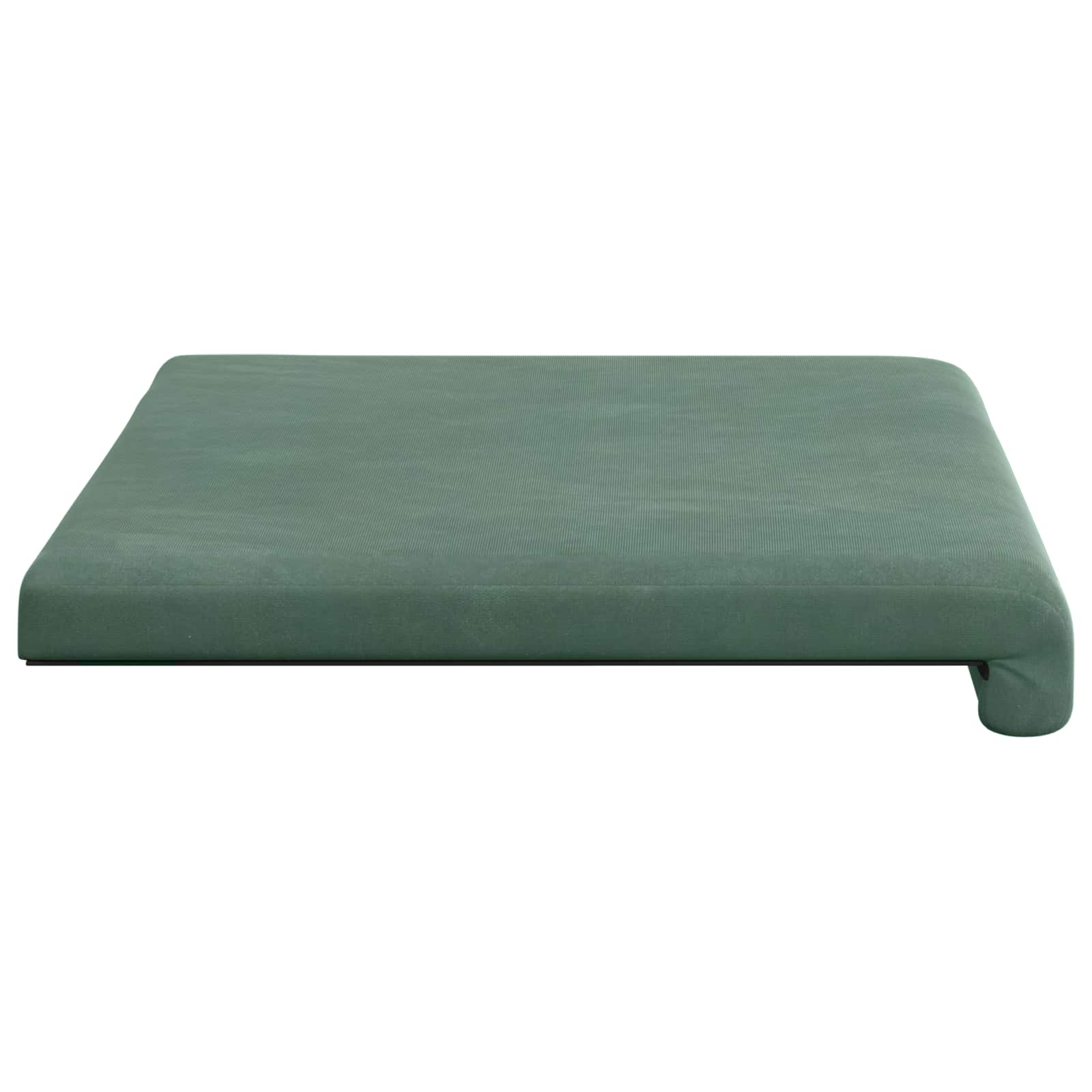 Cuscino per panchina Velluto Verde Mare Profondità 35 cm